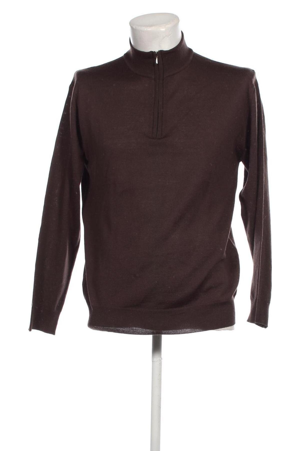 Мъжки пуловер Canda, Размер L, Цвят Кафяв, Цена 13,05 лв.