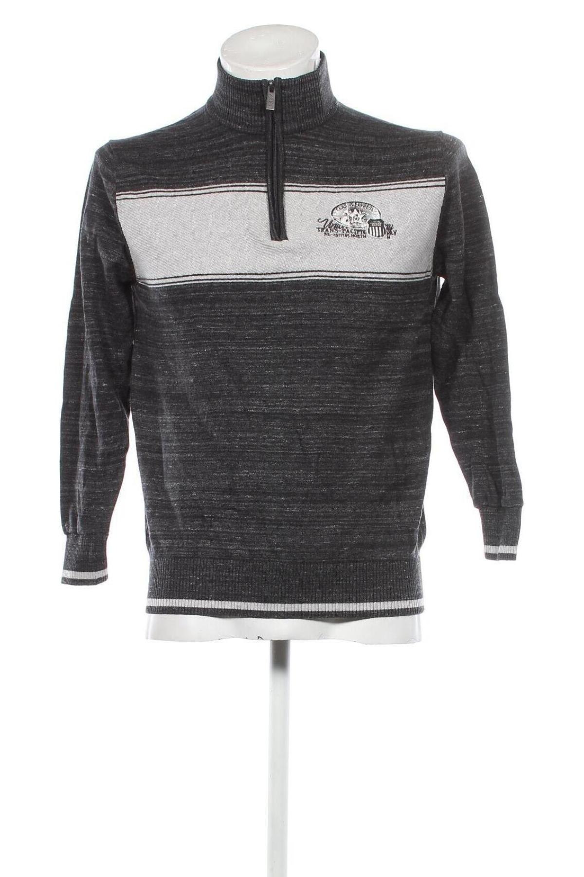 Herrenpullover Canda, Größe M, Farbe Grau, Preis 3,03 €