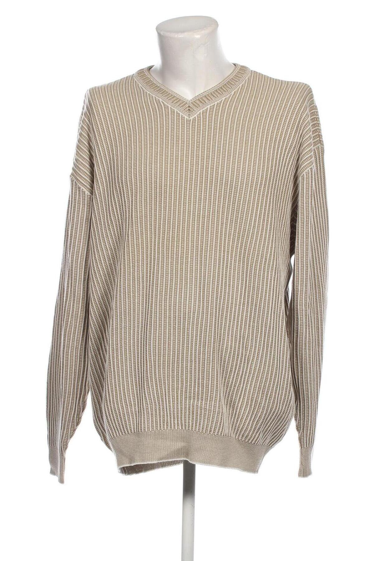 Мъжки пуловер Carlo Colucci, Размер XXL, Цвят Бежов, Цена 42,16 лв.