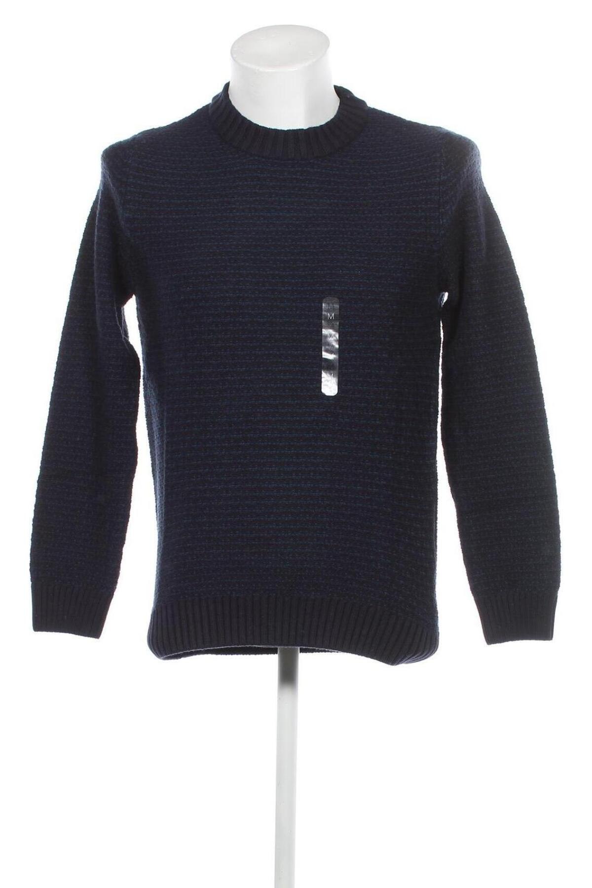 Мъжки пуловер Celio, Размер M, Цвят Син, Цена 19,32 лв.