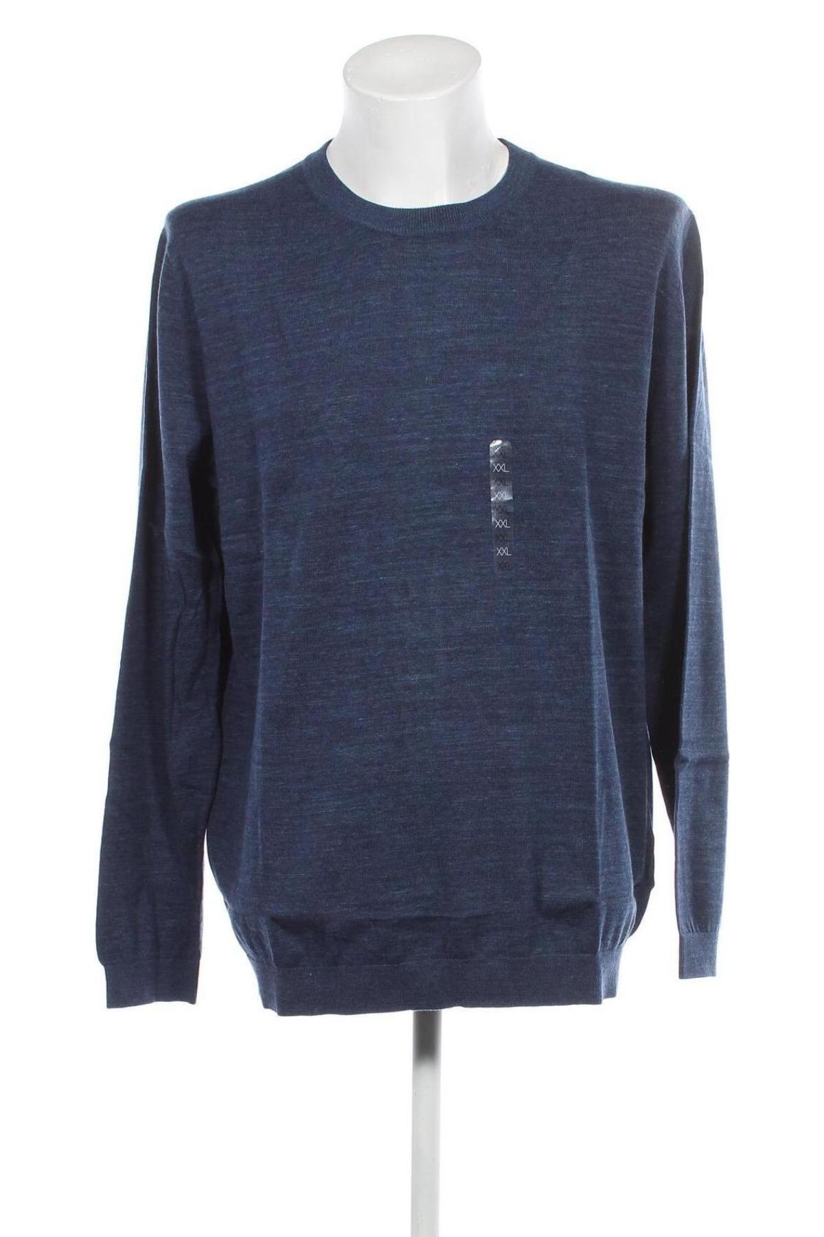 Мъжки пуловер Celio, Размер XXL, Цвят Син, Цена 19,78 лв.