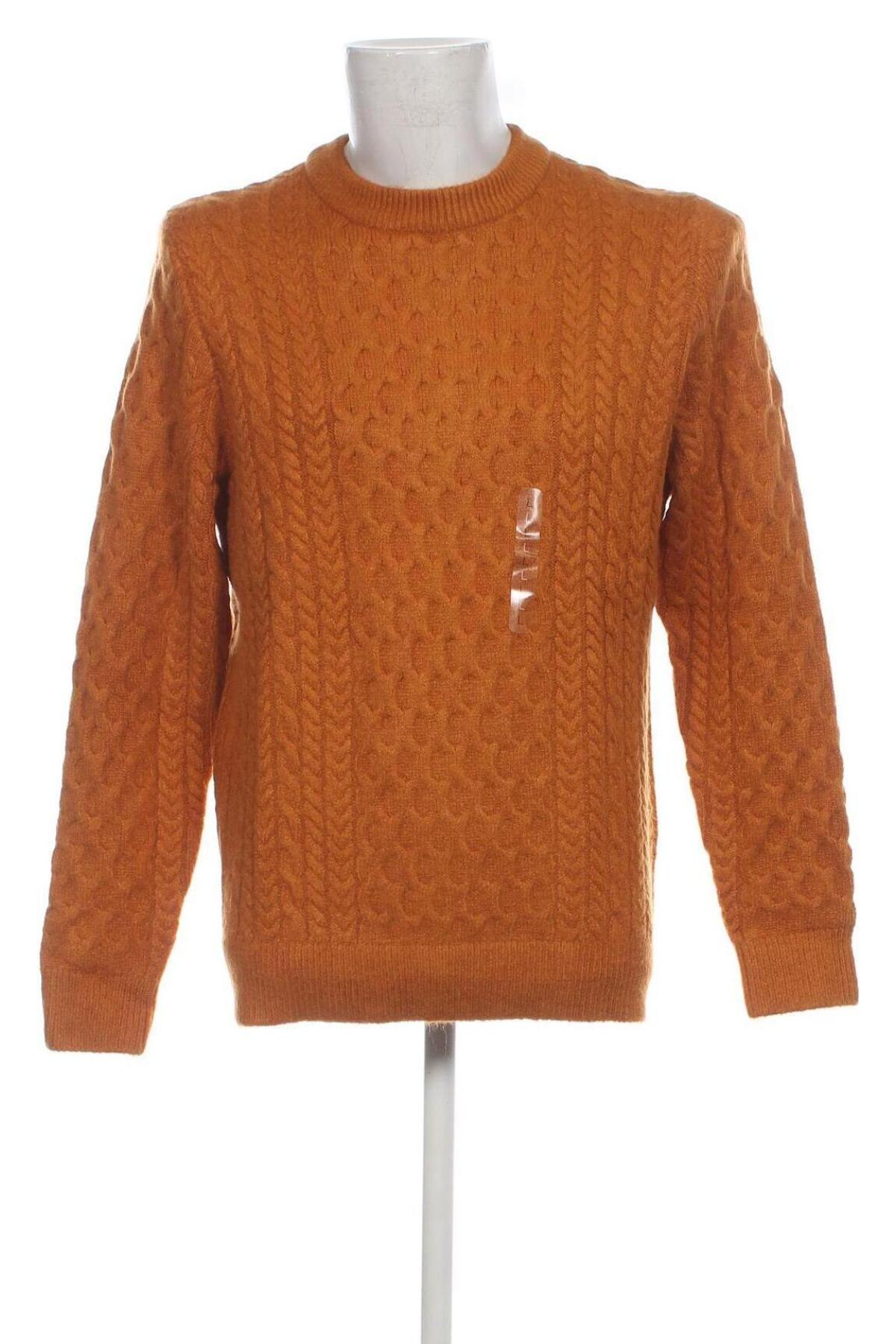 Мъжки пуловер Celio, Размер L, Цвят Жълт, Цена 21,62 лв.