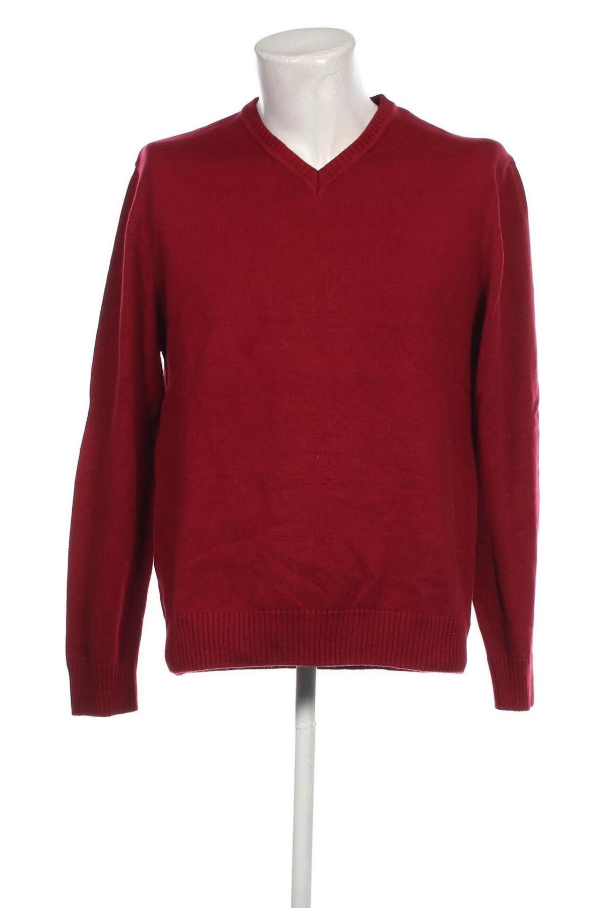 Ανδρικό πουλόβερ Charles Vogele, Μέγεθος L, Χρώμα Κόκκινο, Τιμή 17,94 €