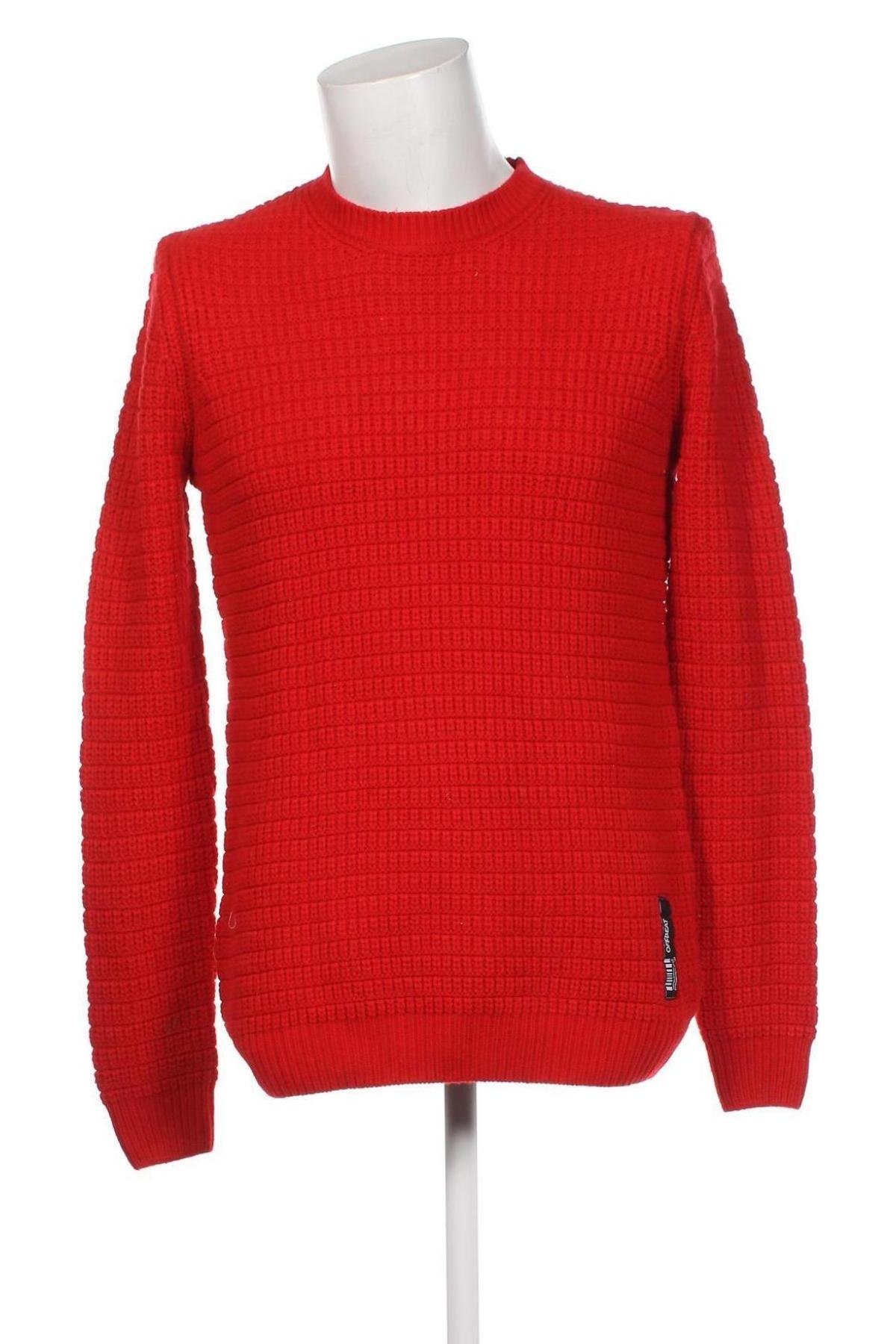 Мъжки пуловер Clockhouse, Размер L, Цвят Червен, Цена 13,05 лв.