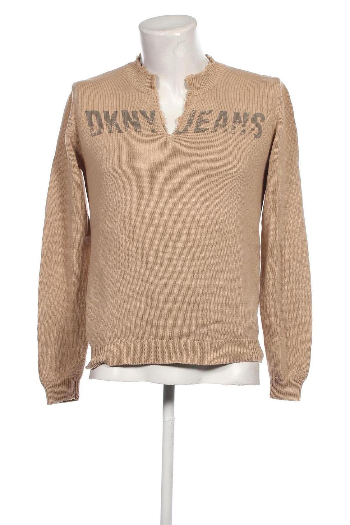 Herrenpullover DKNY Jeans, Größe M, Farbe Beige, Preis € 33,40