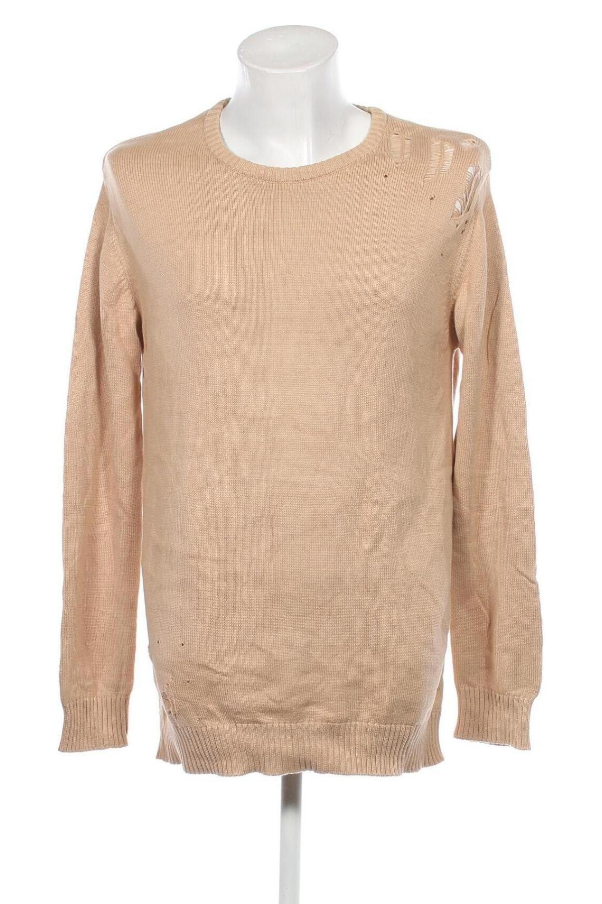 Ανδρικό πουλόβερ DVNT, Μέγεθος M, Χρώμα  Μπέζ, Τιμή 8,31 €