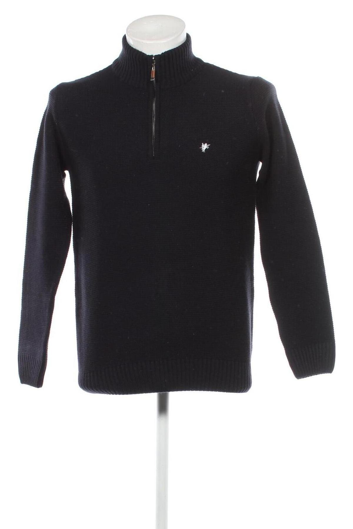 Мъжки пуловер Denim Culture, Размер S, Цвят Син, Цена 25,41 лв.