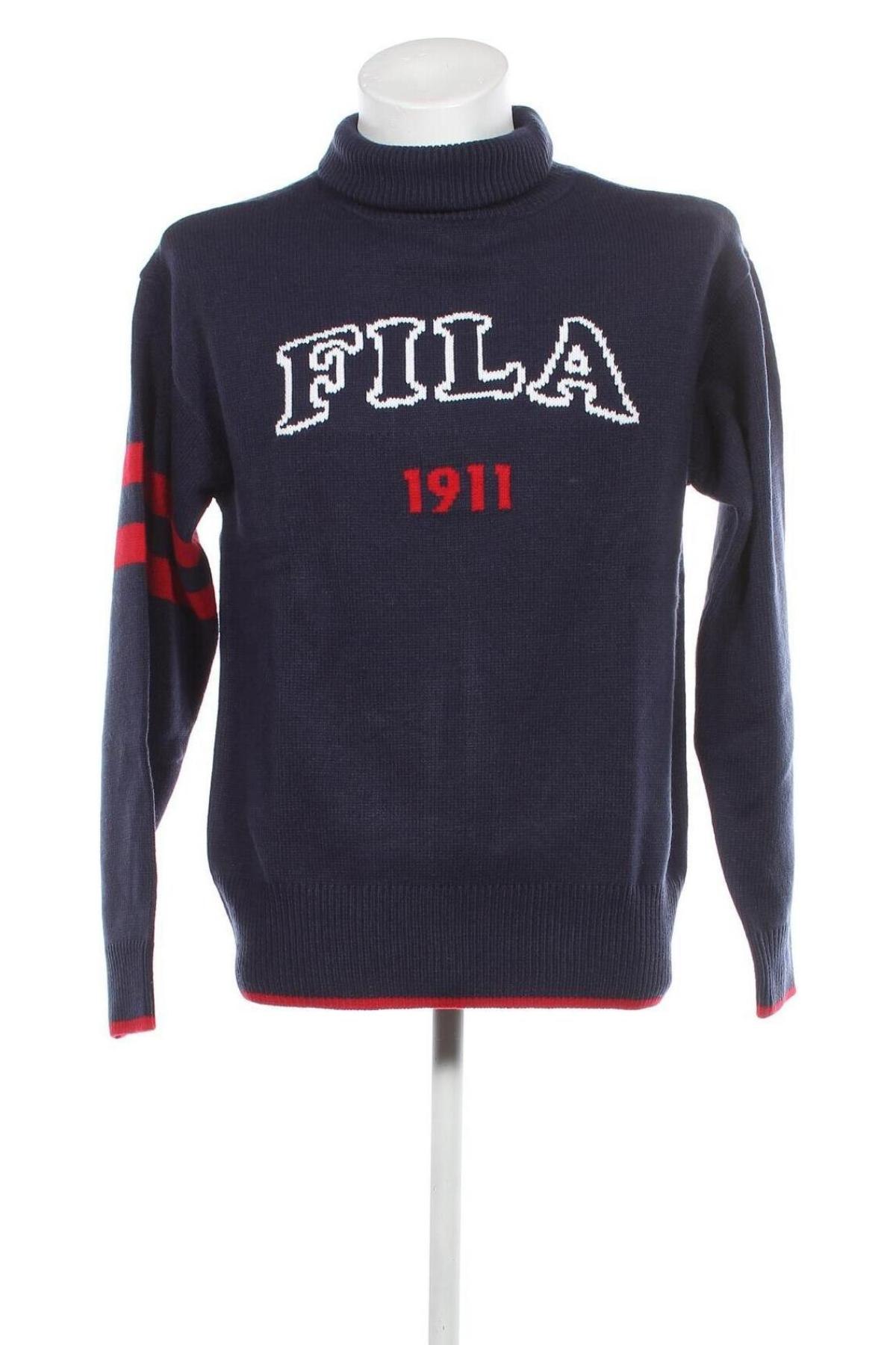 Мъжки пуловер FILA, Размер S, Цвят Син, Цена 26,60 лв.