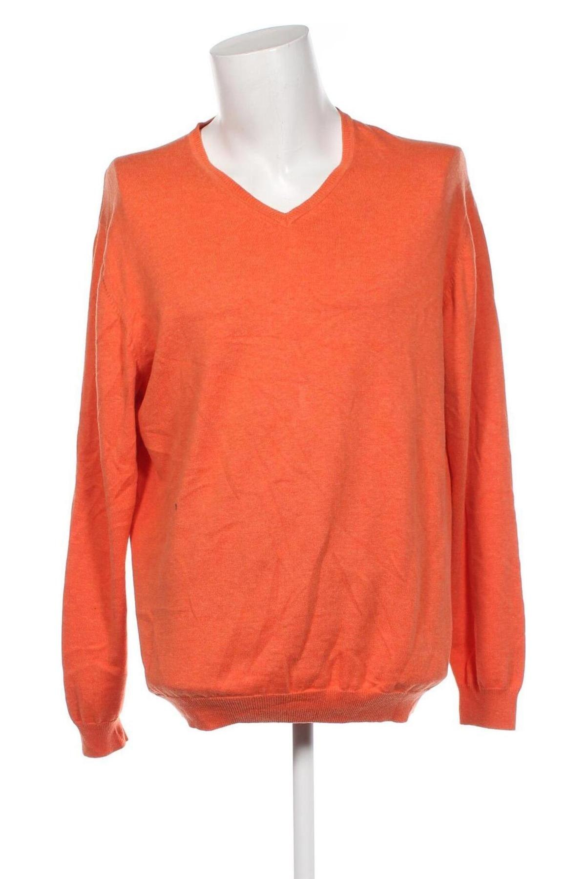 Herrenpullover Finshley&Harding, Größe XL, Farbe Orange, Preis 12,07 €