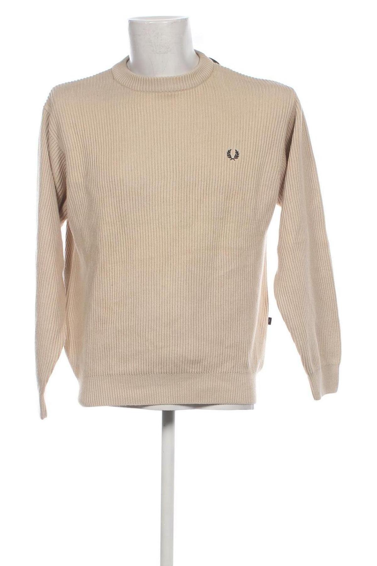 Ανδρικό πουλόβερ Fred Perry, Μέγεθος M, Χρώμα Εκρού, Τιμή 86,60 €