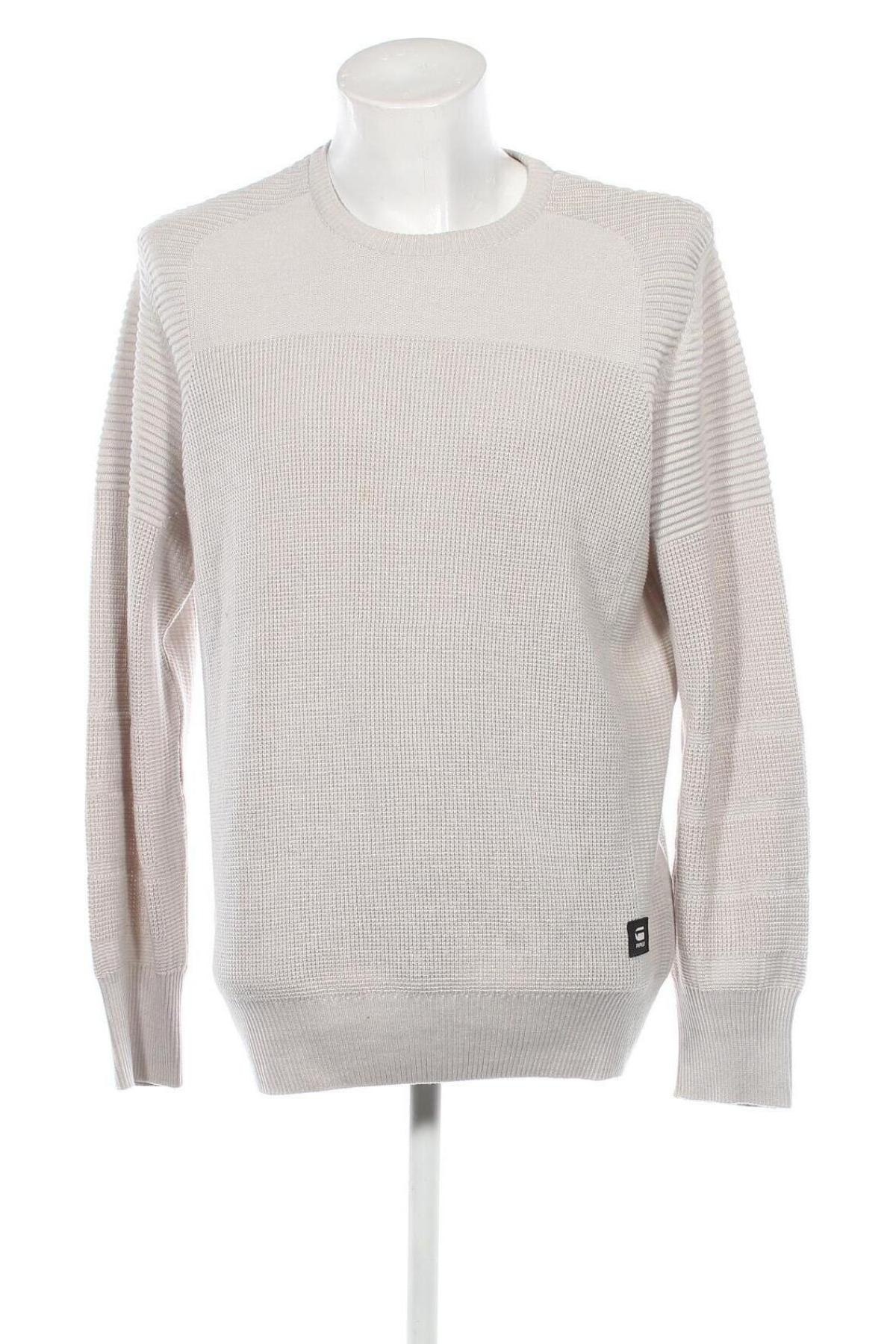 Herrenpullover G-Star Raw, Größe XXL, Farbe Beige, Preis 57,83 €