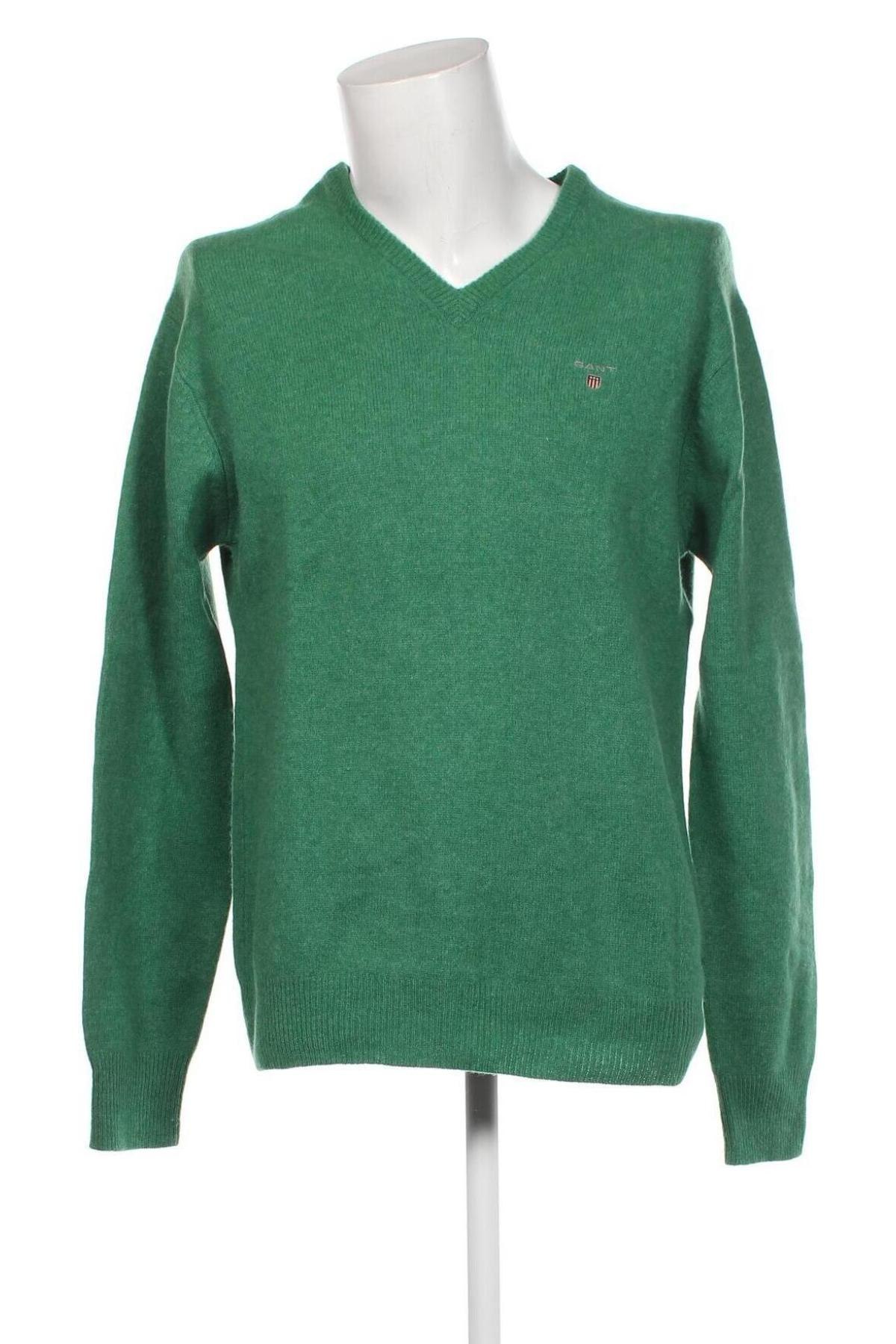 Ανδρικό πουλόβερ Gant, Μέγεθος L, Χρώμα Πράσινο, Τιμή 59,38 €