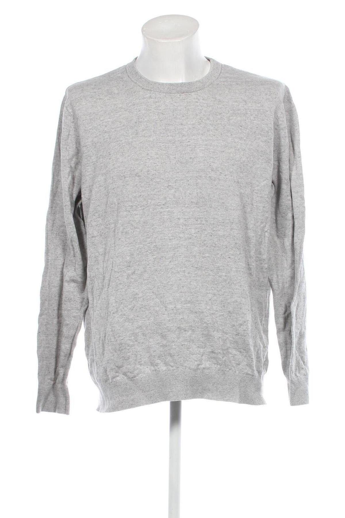 Мъжки пуловер H&M, Размер XL, Цвят Сив, Цена 11,31 лв.