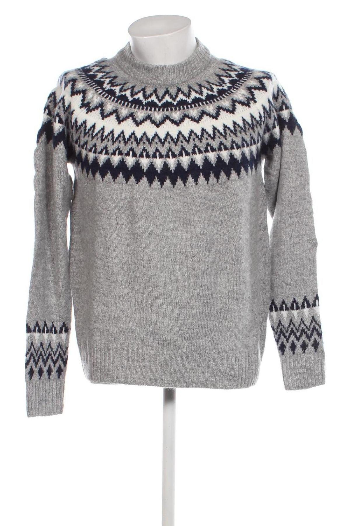 Męski sweter H&M, Rozmiar M, Kolor Szary, Cena 47,31 zł