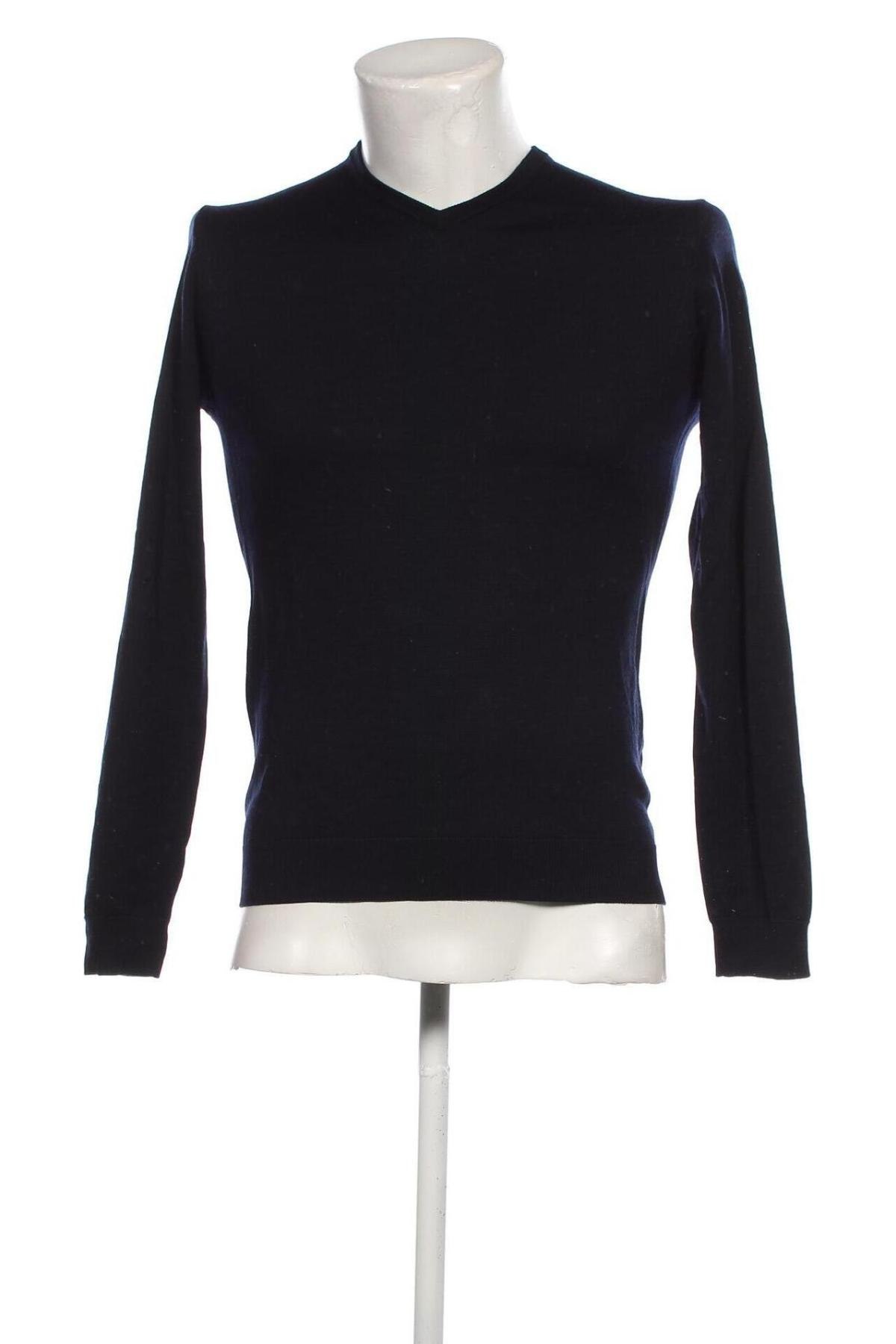 Мъжки пуловер H&M, Размер S, Цвят Син, Цена 5,51 лв.