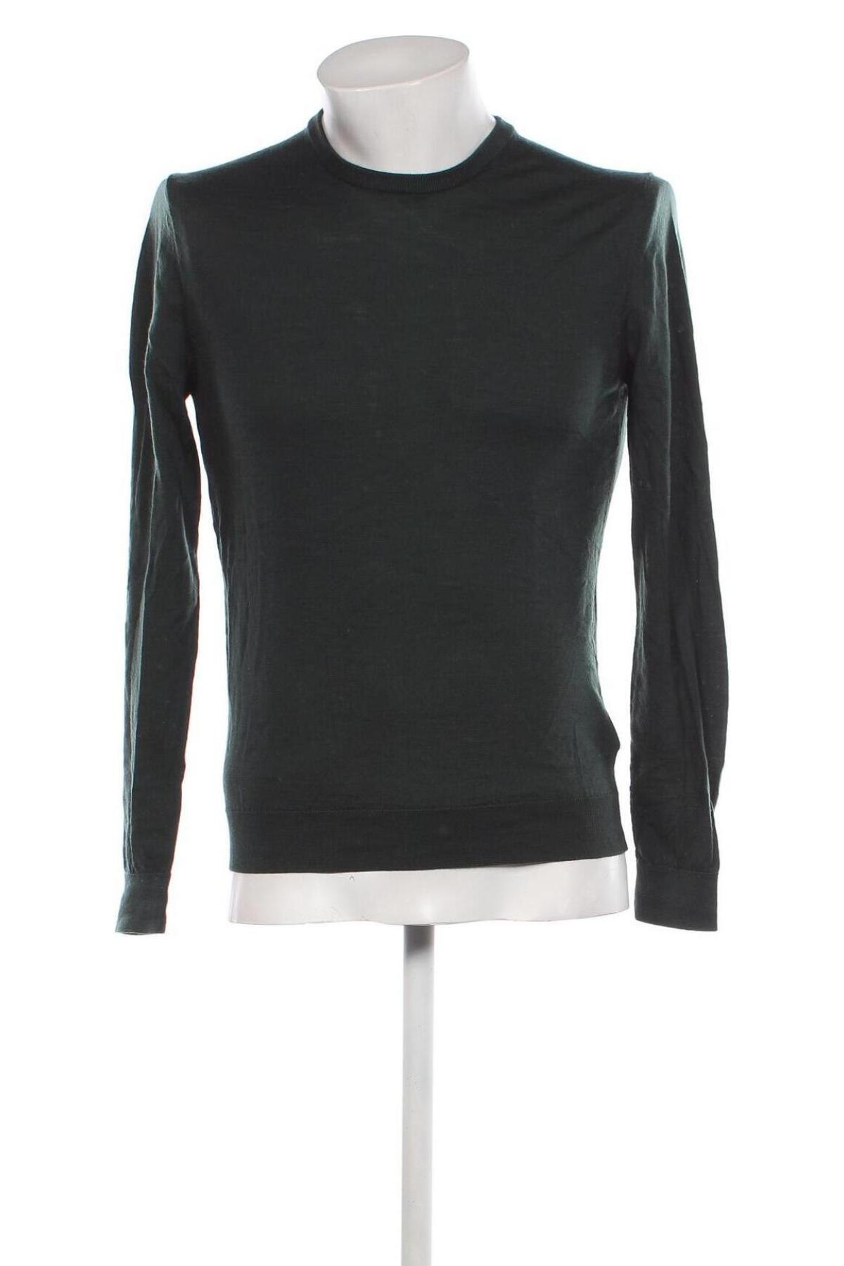 Мъжки пуловер H&M, Размер M, Цвят Зелен, Цена 29,00 лв.
