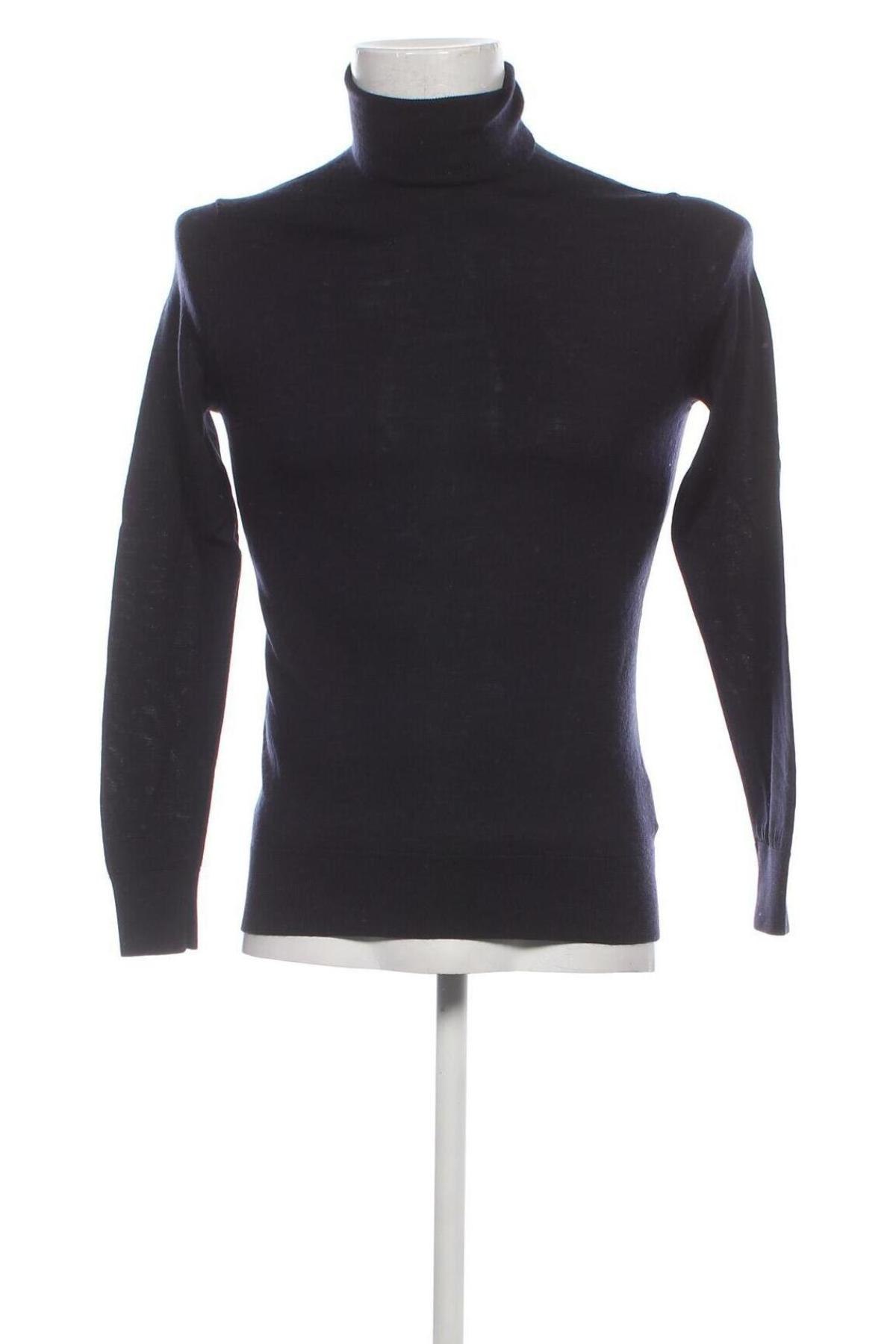 Мъжки пуловер H&M, Размер S, Цвят Син, Цена 13,63 лв.