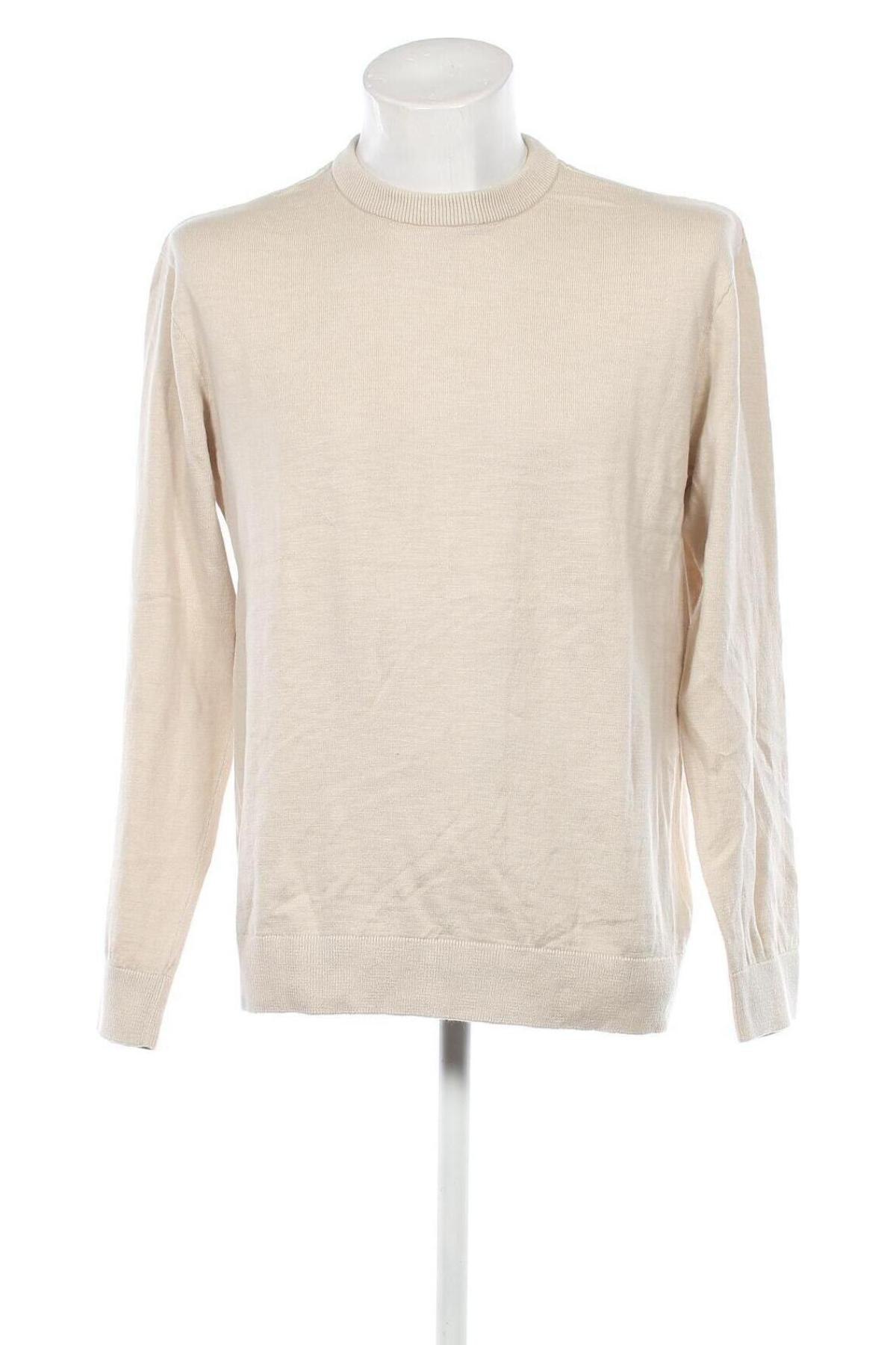 Ανδρικό πουλόβερ H&M, Μέγεθος M, Χρώμα  Μπέζ, Τιμή 6,82 €