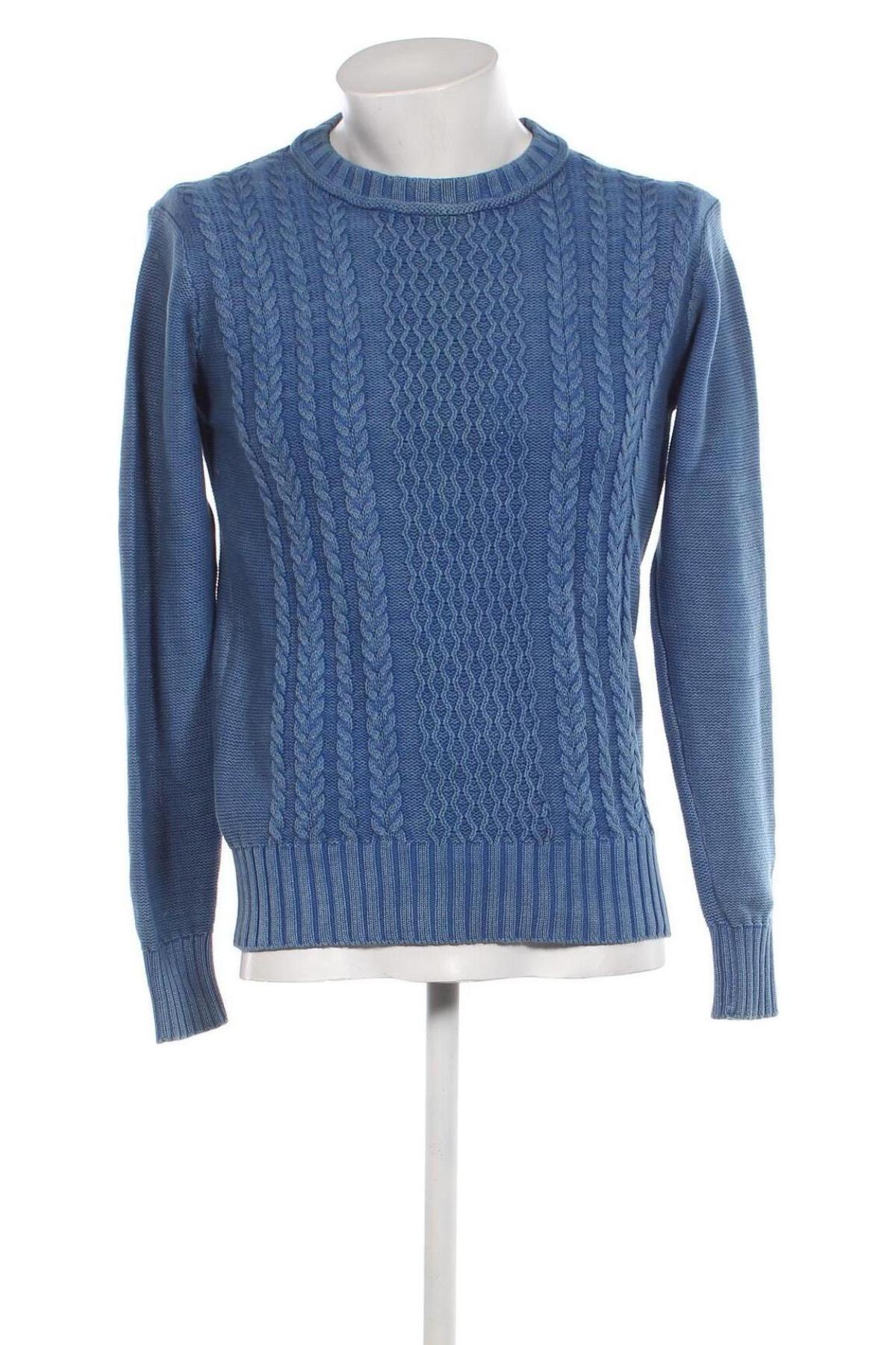 Ανδρικό πουλόβερ H&M L.O.G.G., Μέγεθος M, Χρώμα Μπλέ, Τιμή 3,23 €