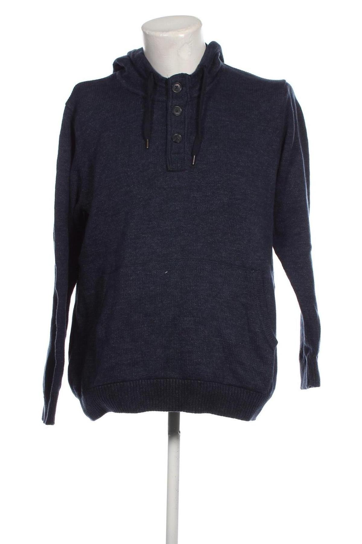 Мъжки пуловер H&M L.O.G.G., Размер XL, Цвят Син, Цена 14,79 лв.