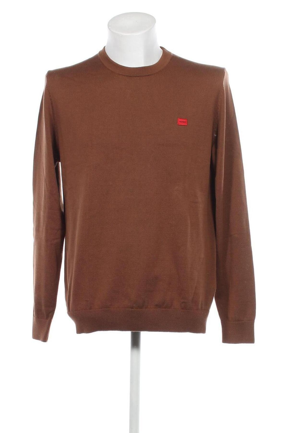 Мъжки пуловер Hugo Boss, Размер XL, Цвят Кафяв, Цена 139,70 лв.