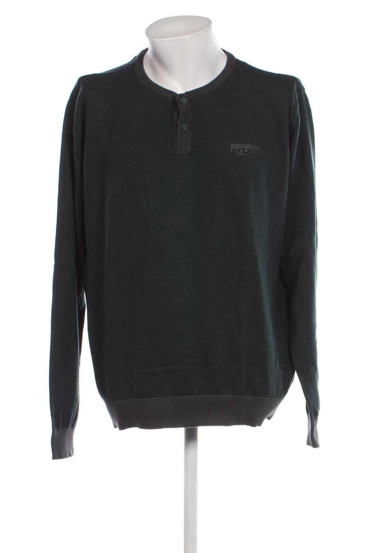 Ανδρικό πουλόβερ Identic, Μέγεθος XXL, Χρώμα Πράσινο, Τιμή 9,30 €