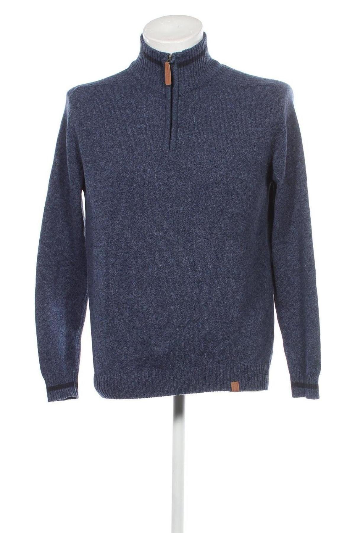 Мъжки пуловер Identic, Размер M, Цвят Син, Цена 8,12 лв.