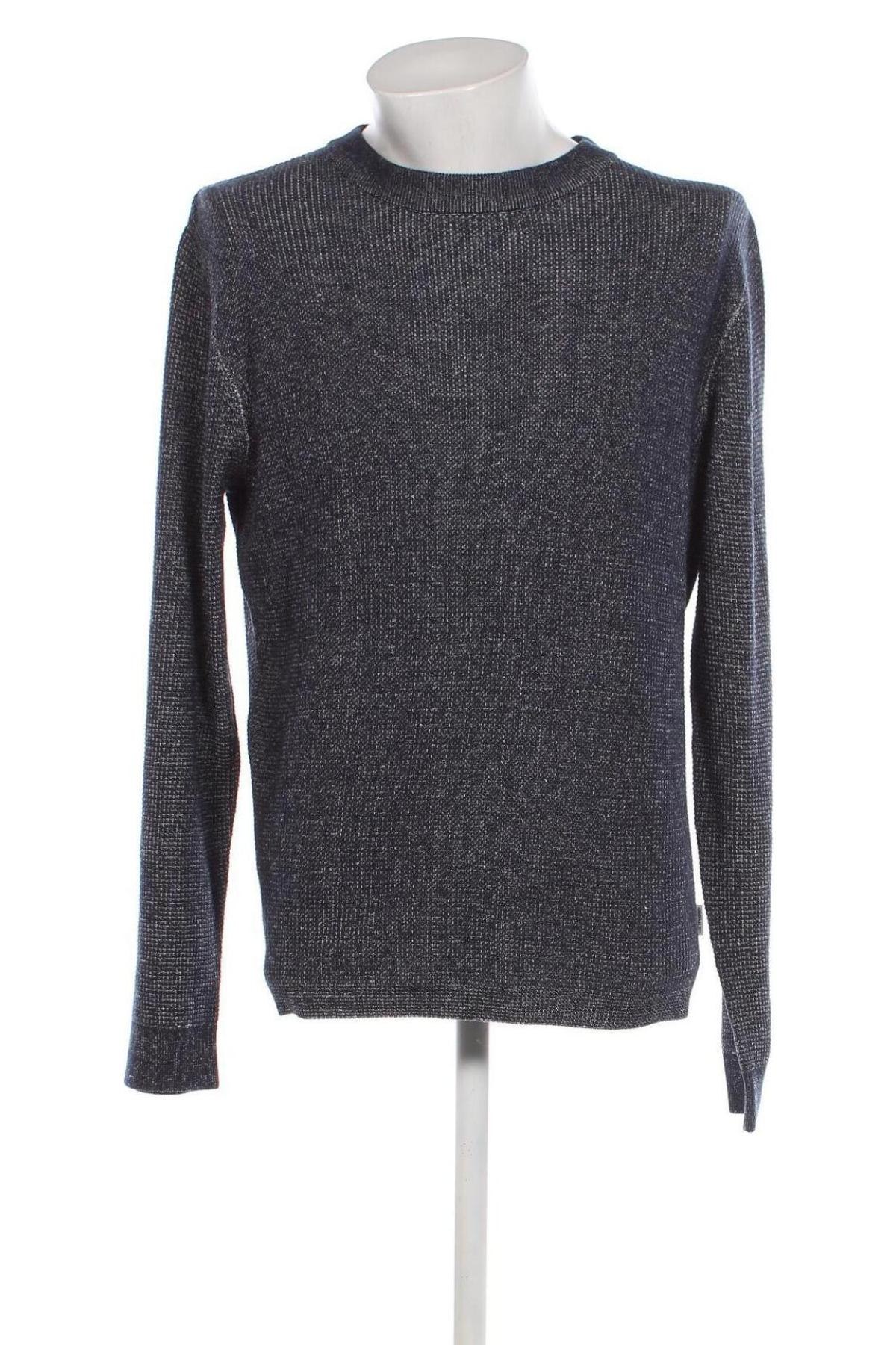 Мъжки пуловер Jack & Jones, Размер L, Цвят Син, Цена 25,41 лв.