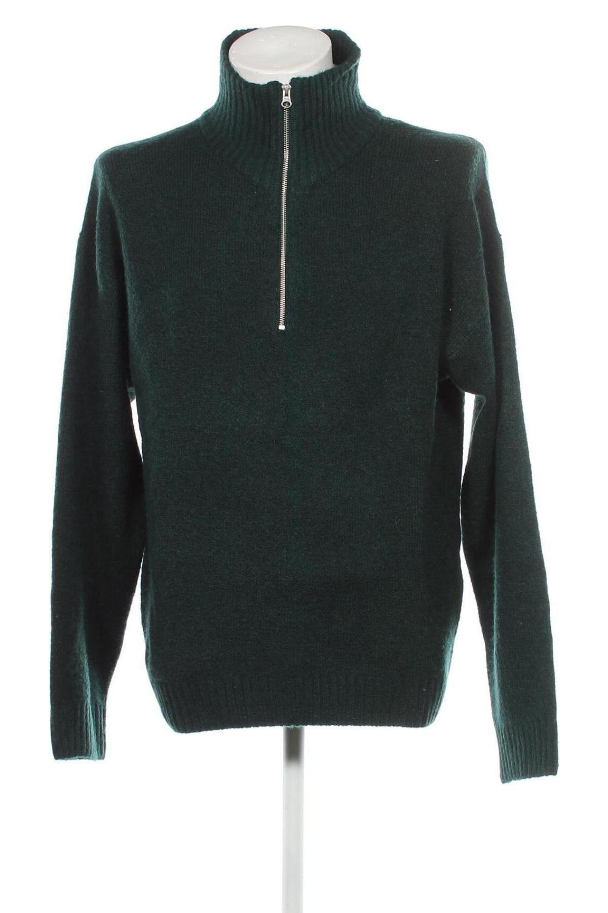 Ανδρικό πουλόβερ Jack & Jones, Μέγεθος M, Χρώμα Πράσινο, Τιμή 10,32 €
