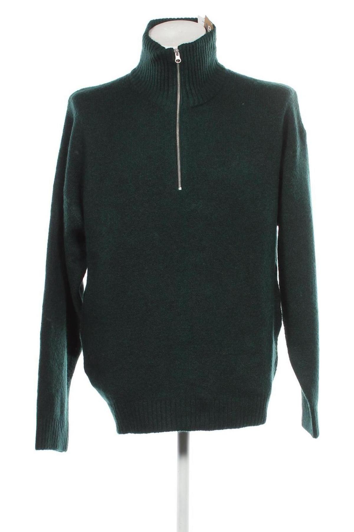 Ανδρικό πουλόβερ Jack & Jones, Μέγεθος L, Χρώμα Πράσινο, Τιμή 10,32 €