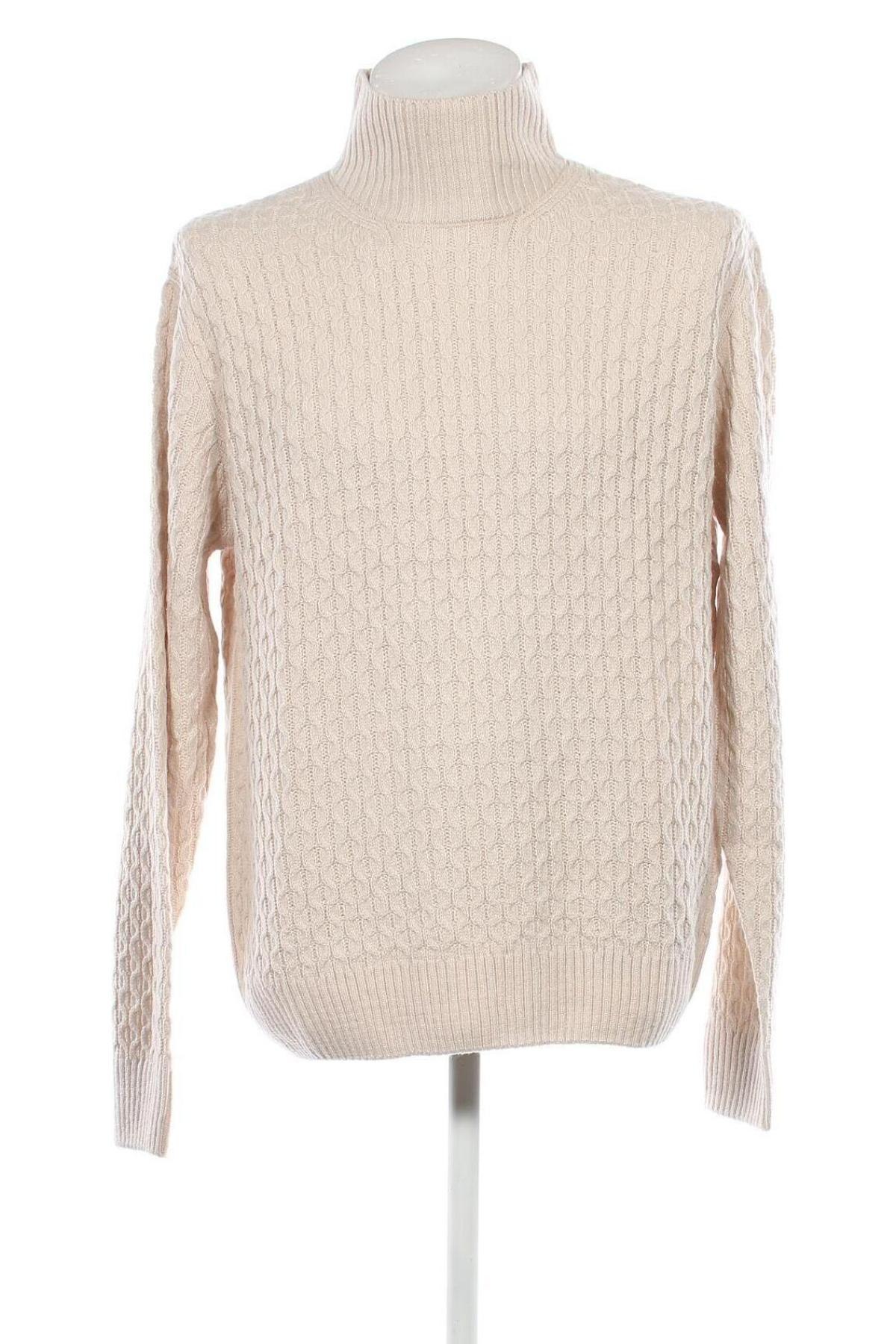 Herrenpullover Jack & Jones, Größe XL, Farbe Beige, Preis 15,88 €