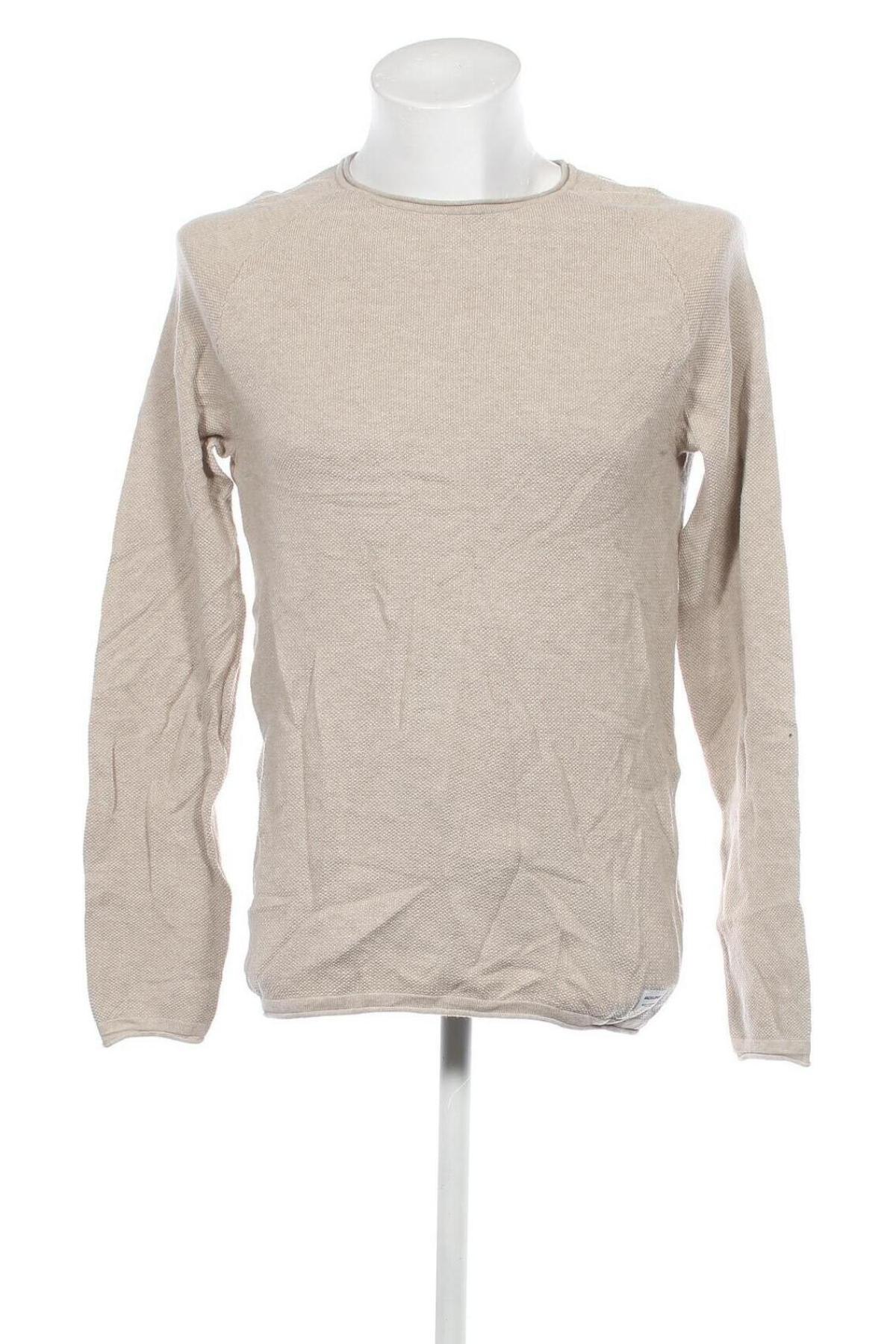 Ανδρικό πουλόβερ Jack & Jones, Μέγεθος L, Χρώμα  Μπέζ, Τιμή 11,36 €