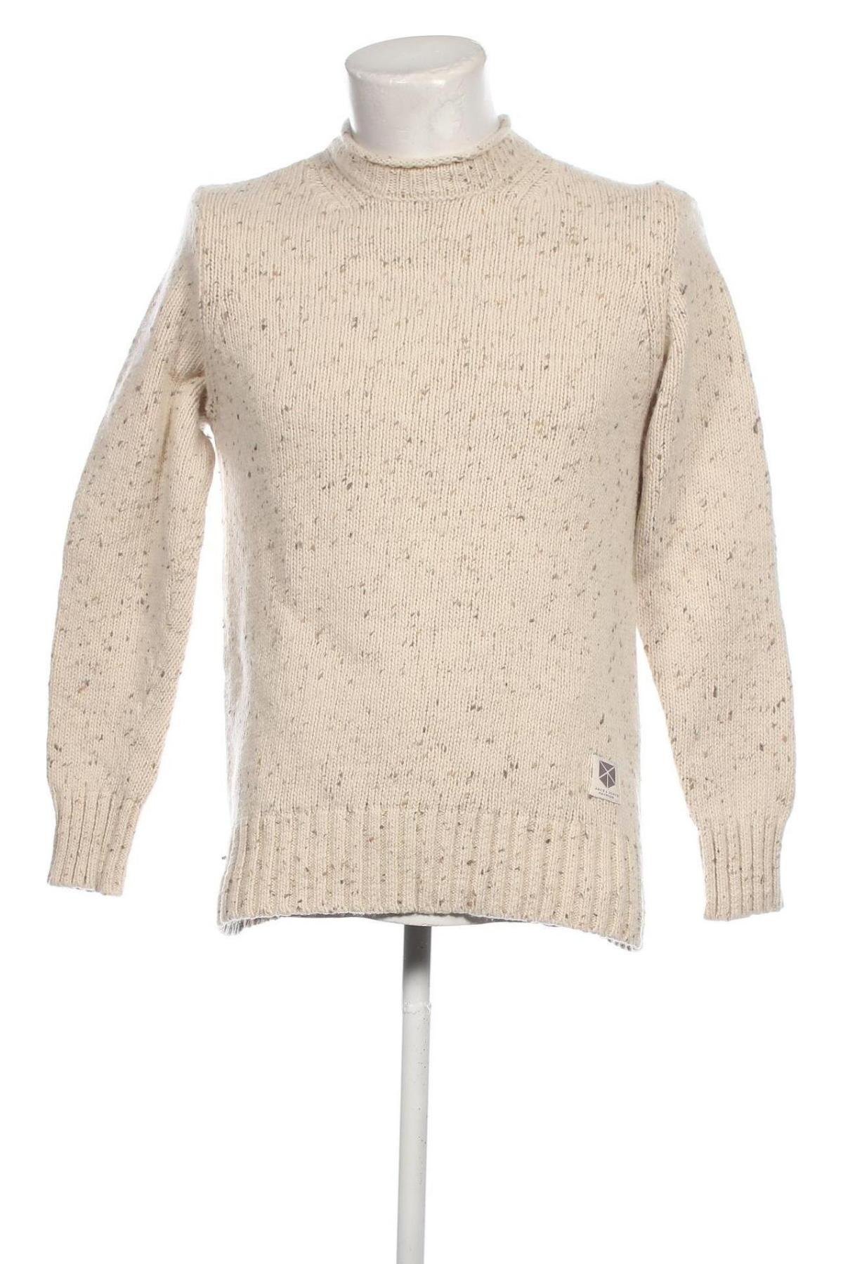 Ανδρικό πουλόβερ Jack & Jones, Μέγεθος L, Χρώμα  Μπέζ, Τιμή 7,78 €