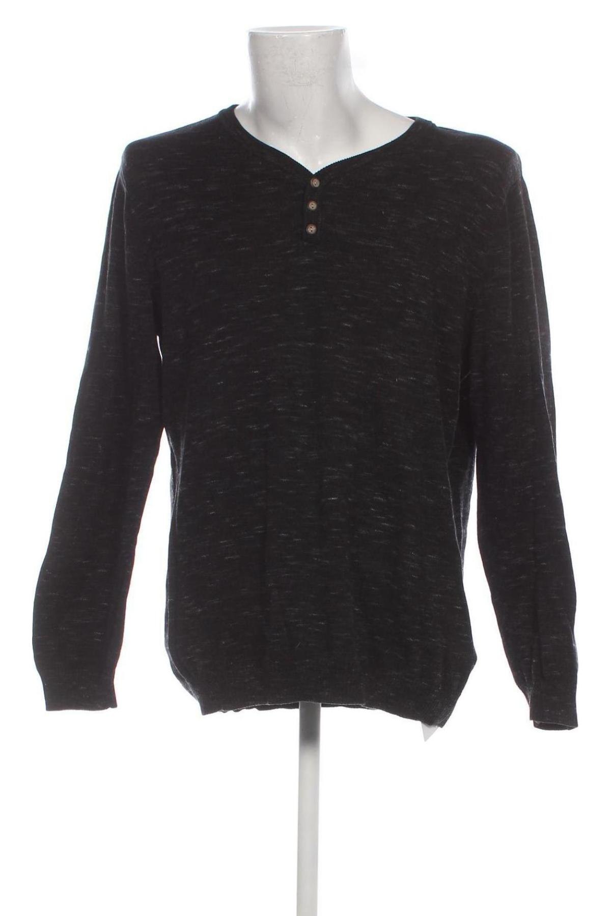 Ανδρικό πουλόβερ Jean Pascale, Μέγεθος XXL, Χρώμα Μαύρο, Τιμή 17,94 €