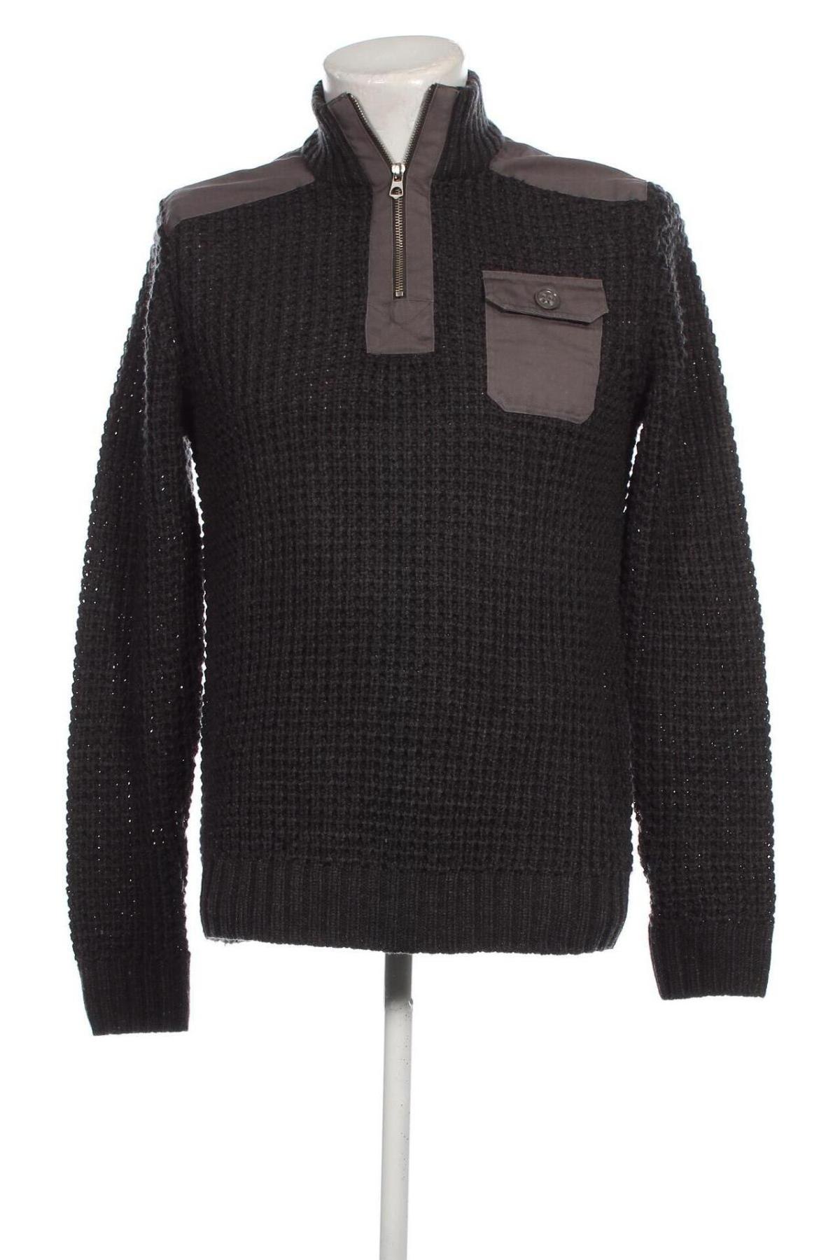 Мъжки пуловер John Bardale, Размер M, Цвят Сив, Цена 15,12 лв.