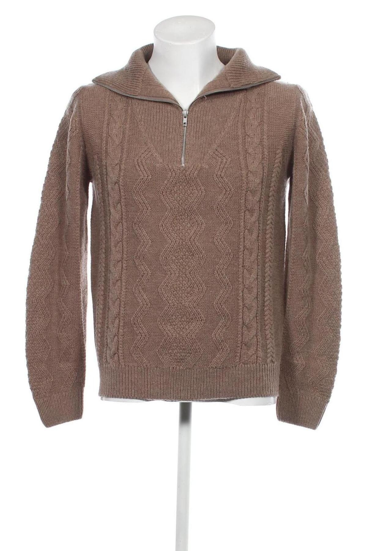 Мъжки пуловер Lindbergh, Размер M, Цвят Кафяв, Цена 70,00 лв.