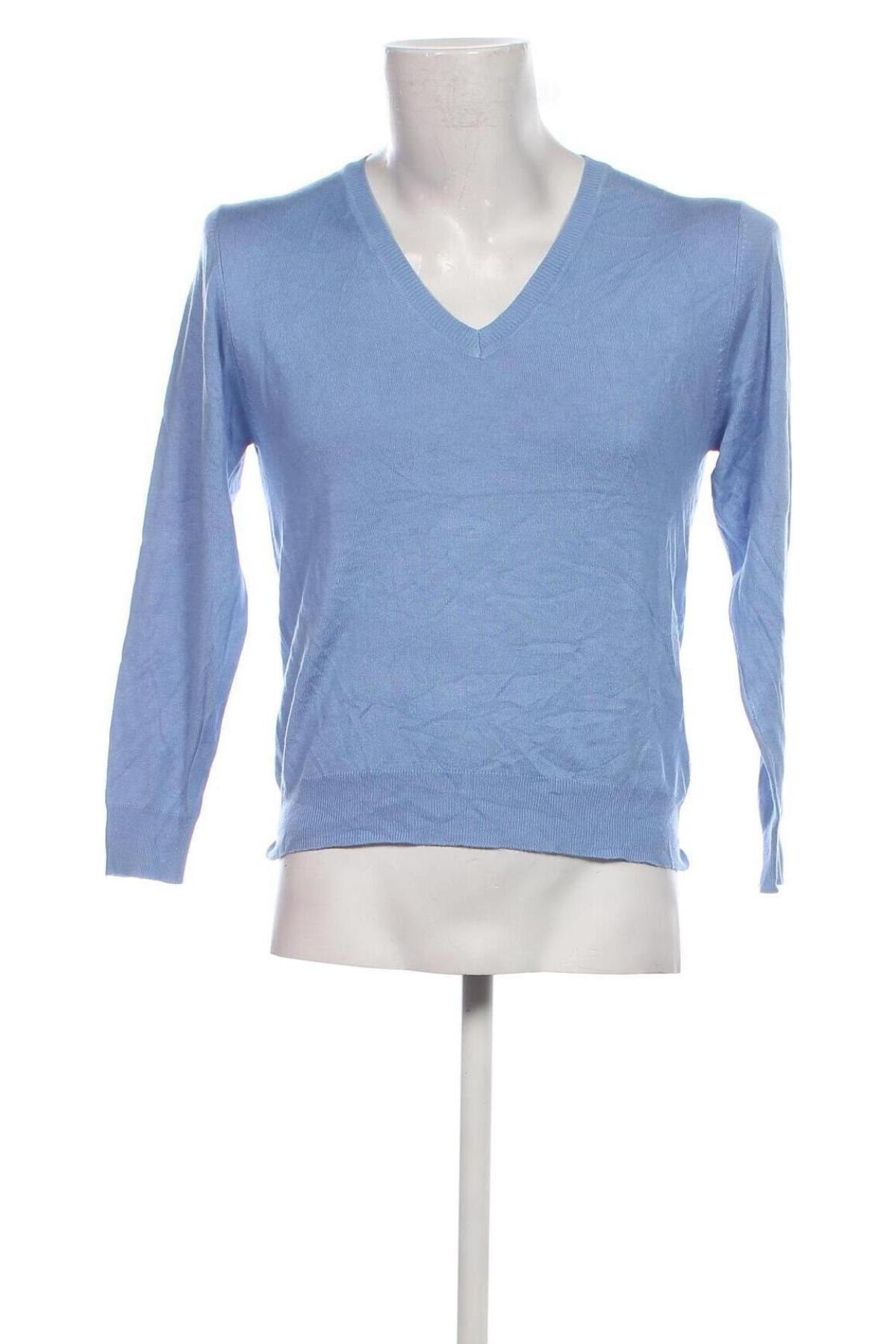 Ανδρικό πουλόβερ Mo, Μέγεθος S, Χρώμα Μπλέ, Τιμή 7,36 €