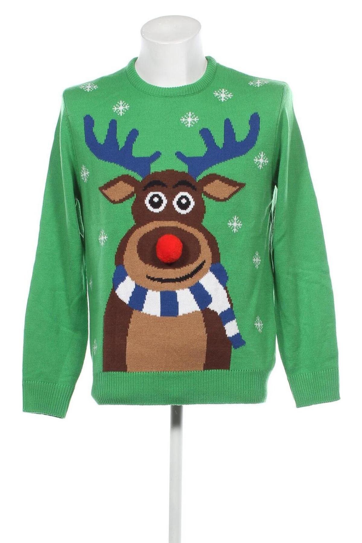 Мъжки пуловер Montego, Размер M, Цвят Зелен, Цена 15,66 лв.