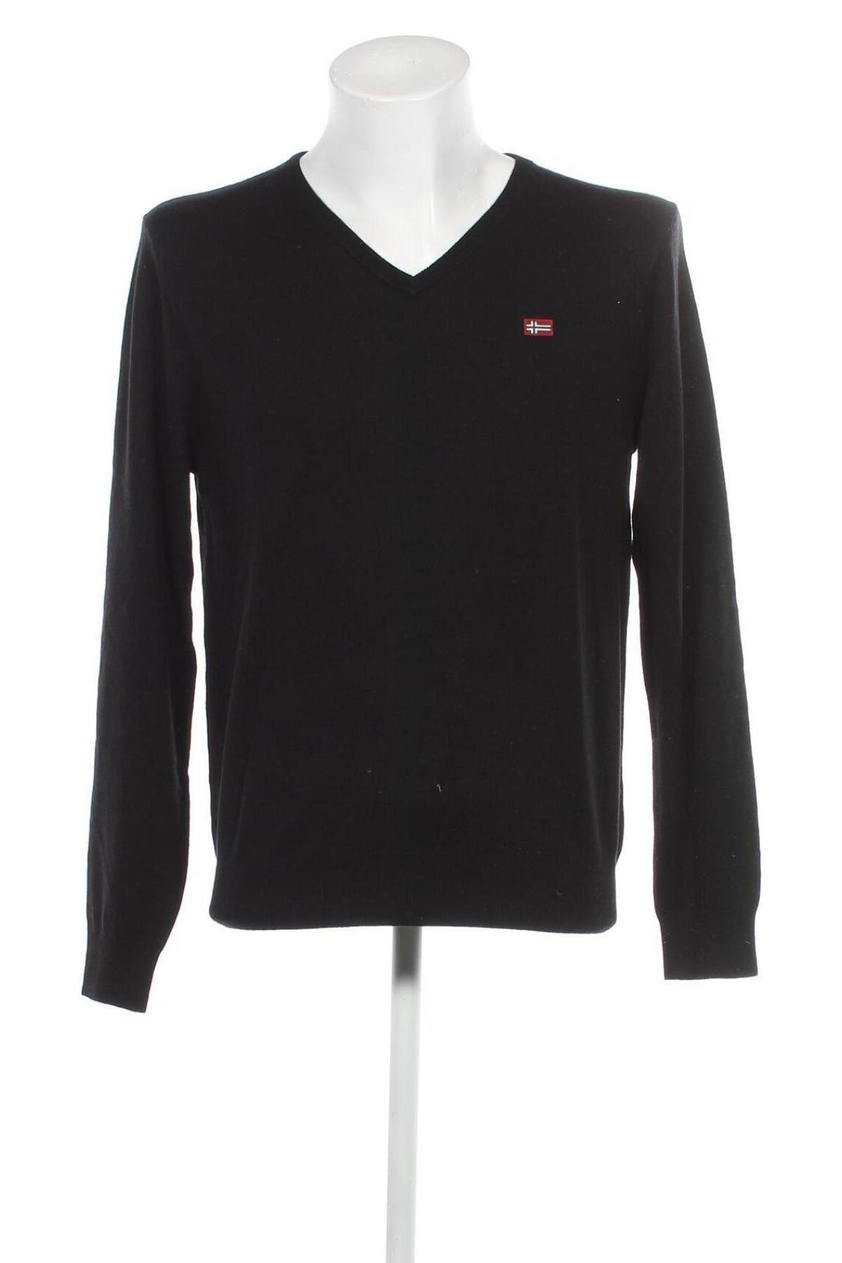 Мъжки пуловер Napapijri, Размер L, Цвят Черен, Цена 87,72 лв.