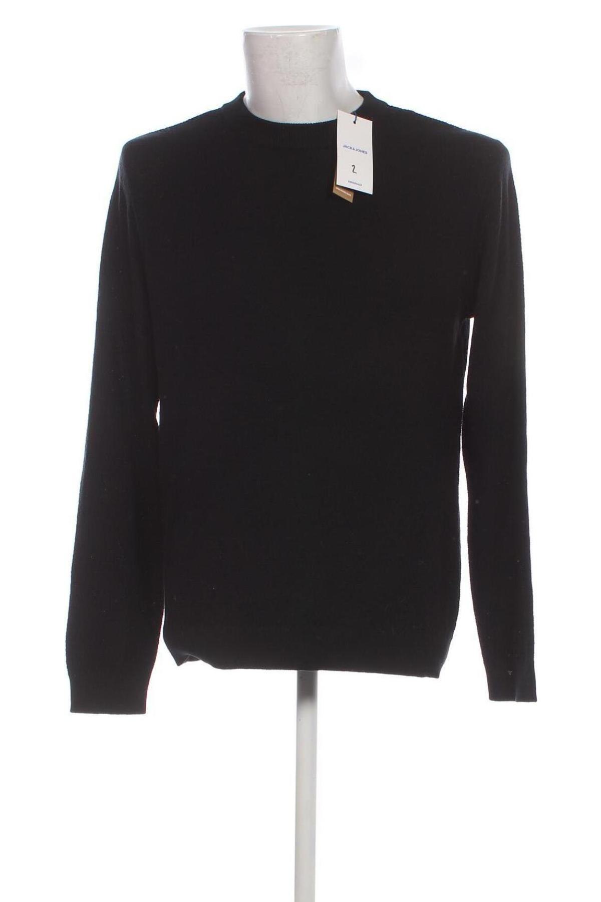Ανδρικό πουλόβερ Originals By Jack & Jones, Μέγεθος L, Χρώμα Μαύρο, Τιμή 10,32 €