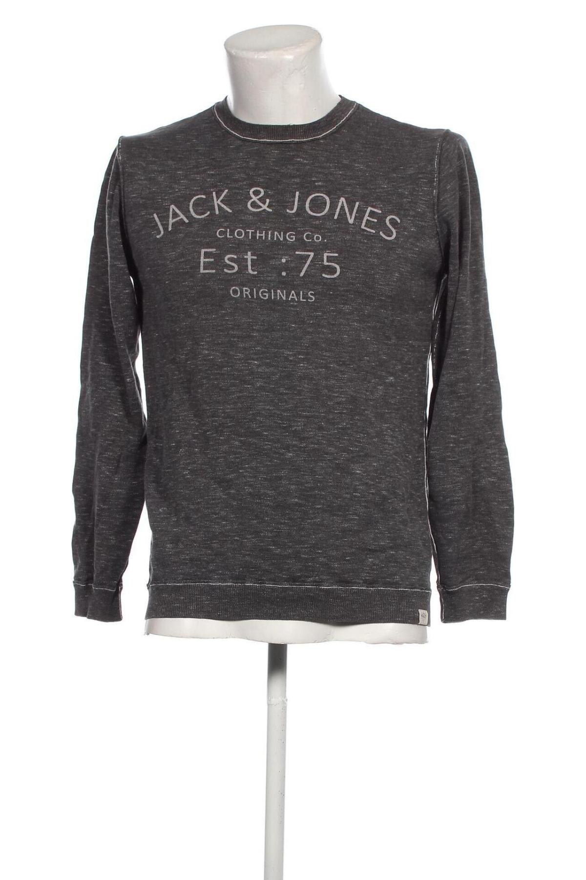 Мъжки пуловер Originals By Jack & Jones, Размер M, Цвят Сив, Цена 17,34 лв.