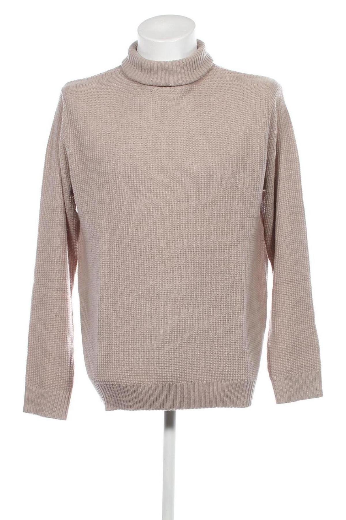 Ανδρικό πουλόβερ Originals By Jack & Jones, Μέγεθος XL, Χρώμα  Μπέζ, Τιμή 10,32 €