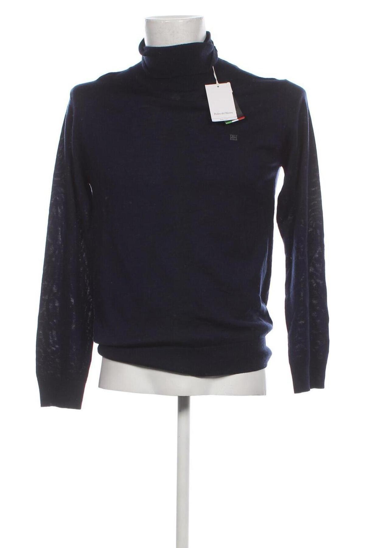 Ανδρικό πουλόβερ Pedro Del Hierro, Μέγεθος L, Χρώμα Μπλέ, Τιμή 72,16 €