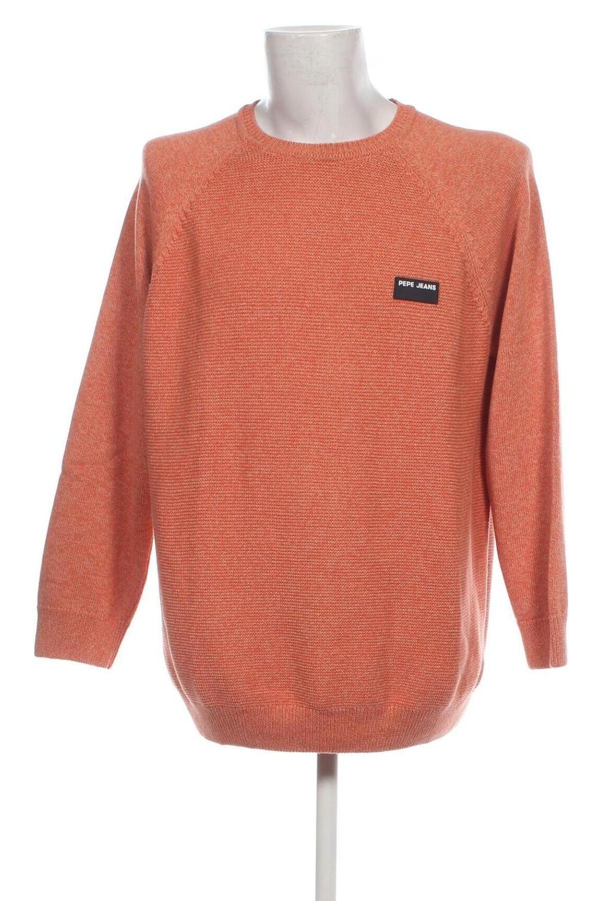 Мъжки пуловер Pepe Jeans, Размер XXL, Цвят Оранжев, Цена 36,40 лв.