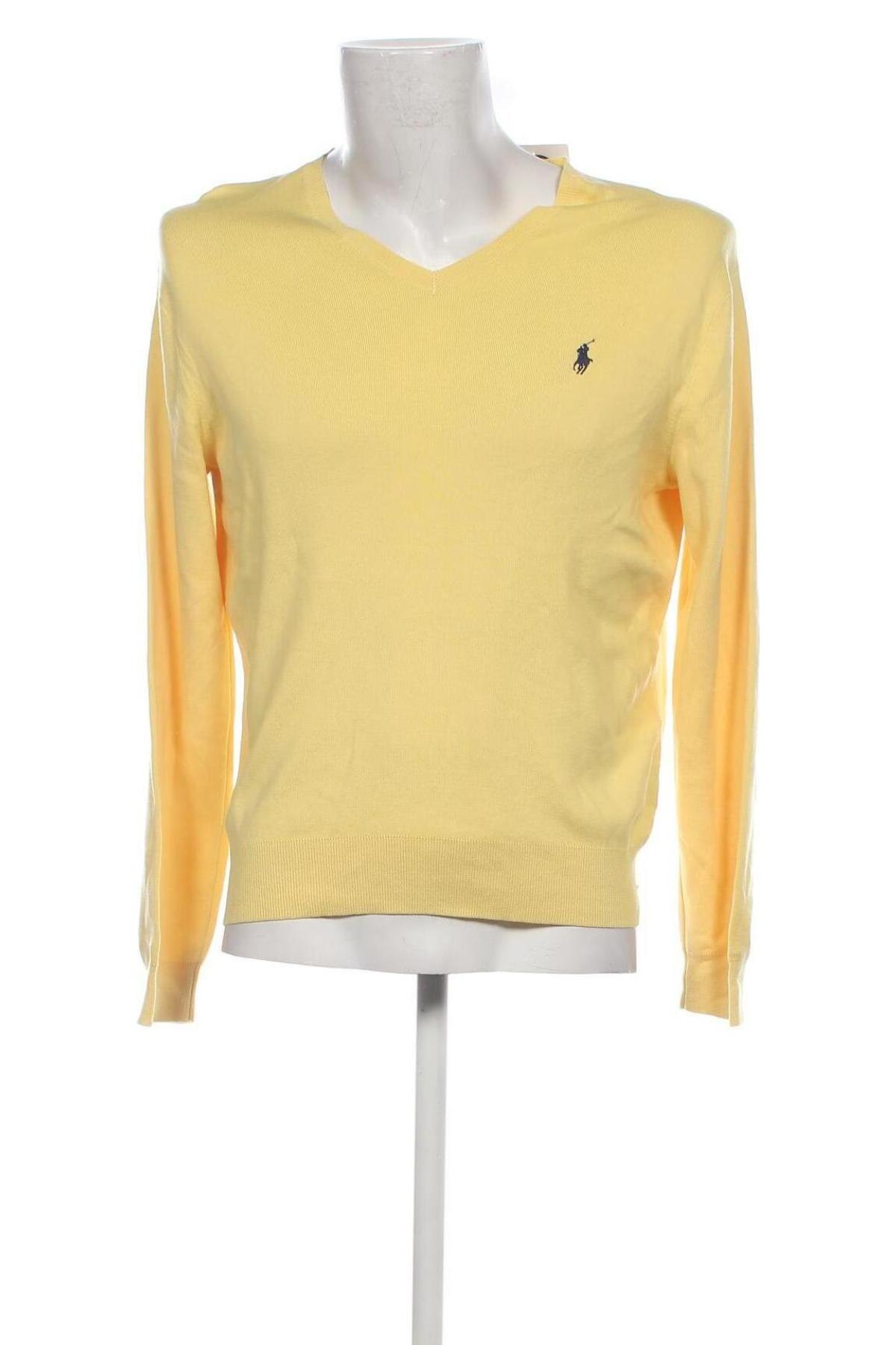 Мъжки пуловер Polo By Ralph Lauren, Размер M, Цвят Жълт, Цена 102,75 лв.