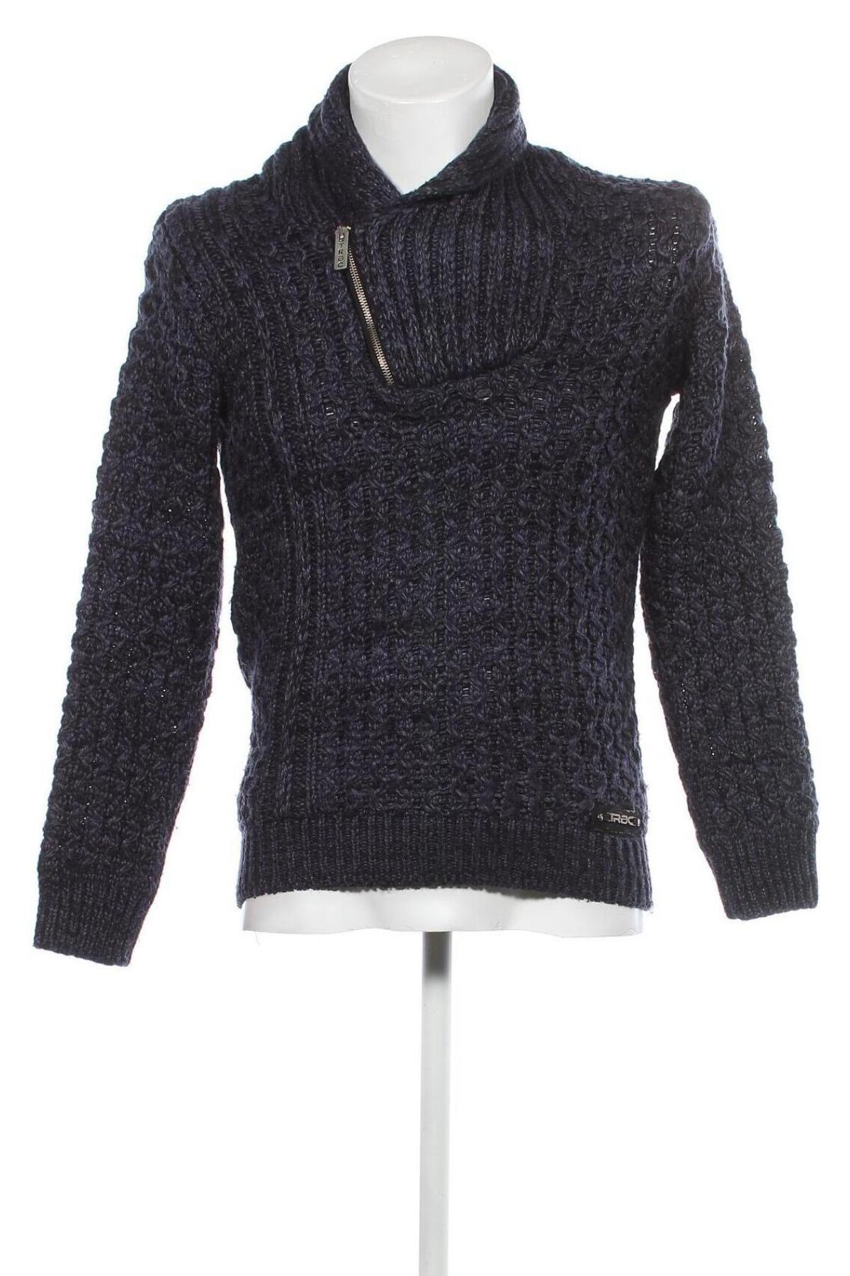 Мъжки пуловер RedBridge, Размер M, Цвят Син, Цена 18,36 лв.