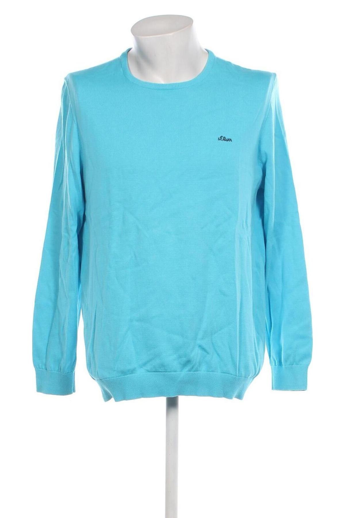 Ανδρικό πουλόβερ S.Oliver, Μέγεθος XL, Χρώμα Μπλέ, Τιμή 10,54 €