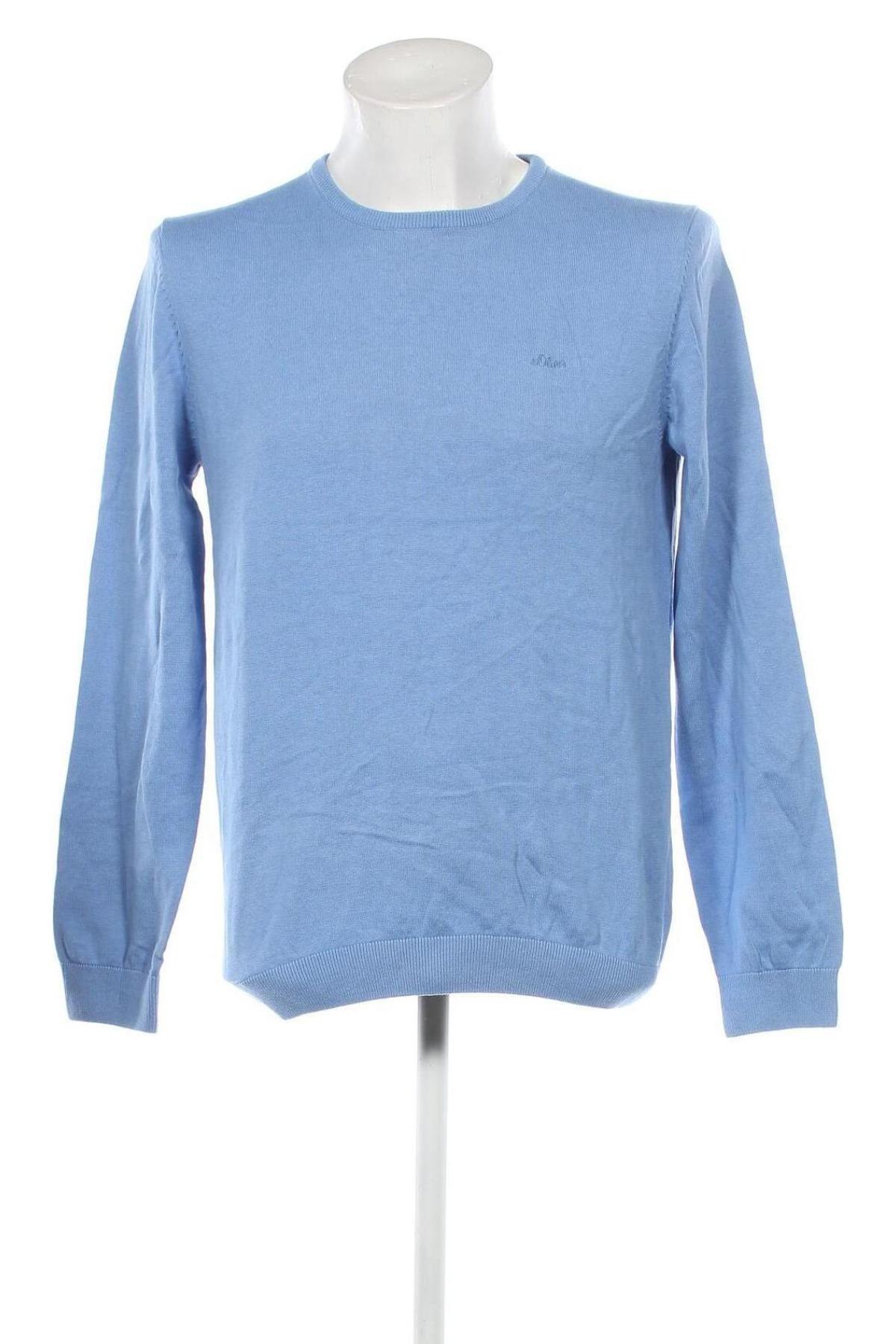 Ανδρικό πουλόβερ S.Oliver, Μέγεθος L, Χρώμα Μπλέ, Τιμή 11,99 €