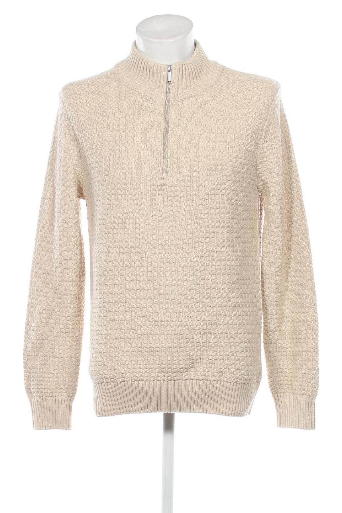 Herrenpullover Selected Homme, Größe L, Farbe Beige, Preis 9,53 €