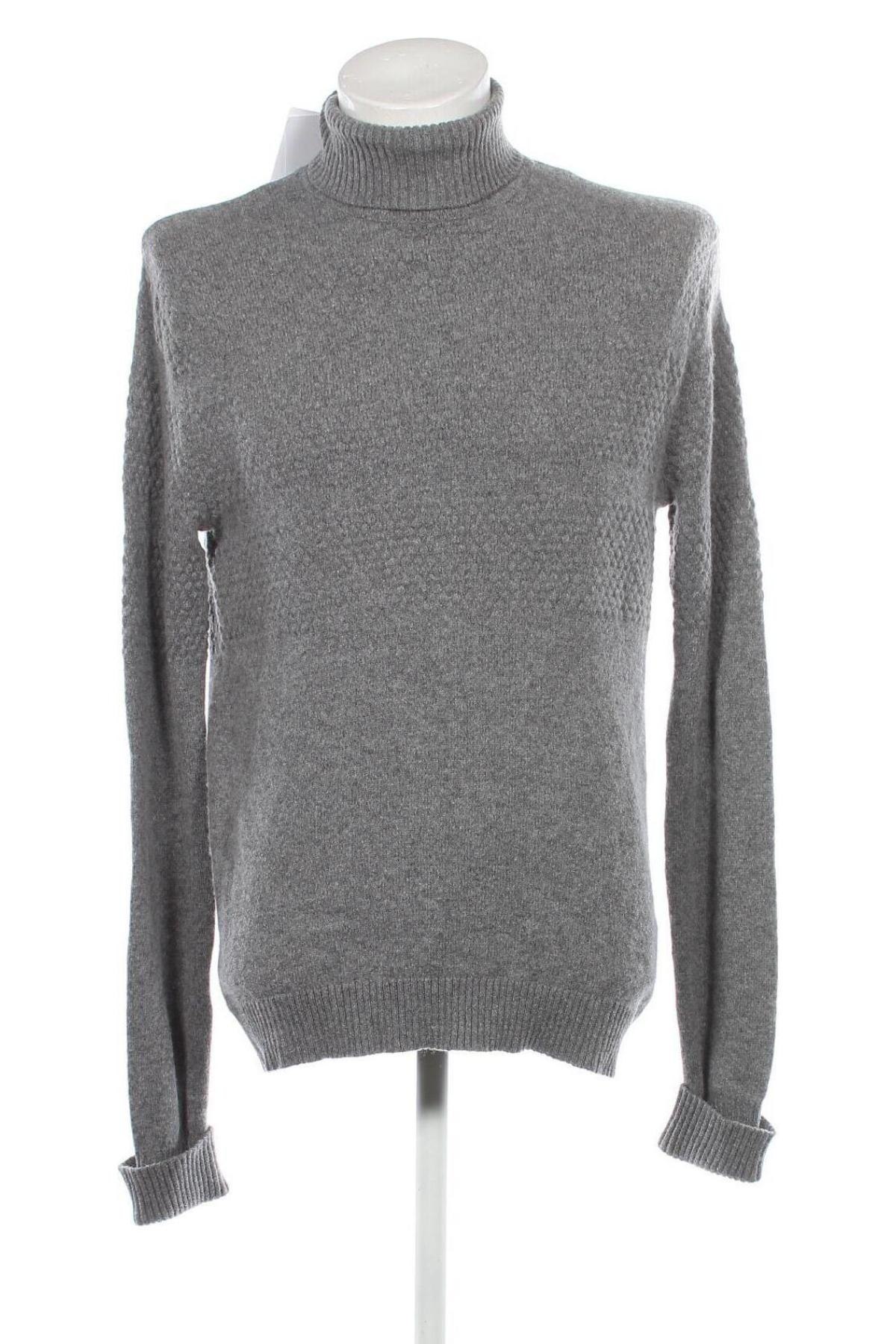 Мъжки пуловер Selected Homme, Размер L, Цвят Сив, Цена 38,50 лв.